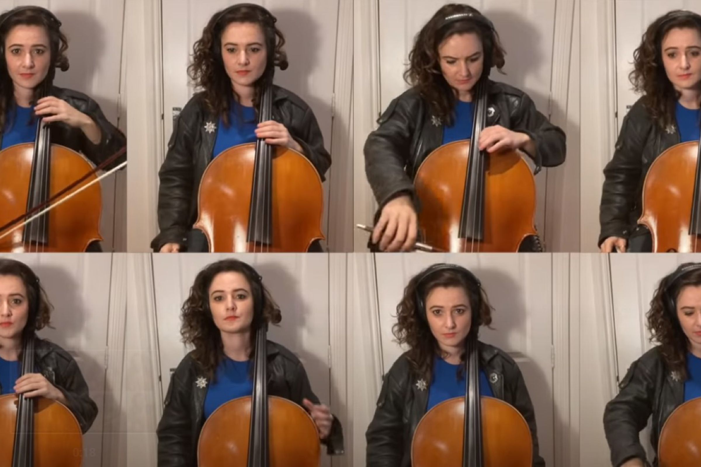 Samara Ginsberg rocks the Knight Rider theme song on the cello