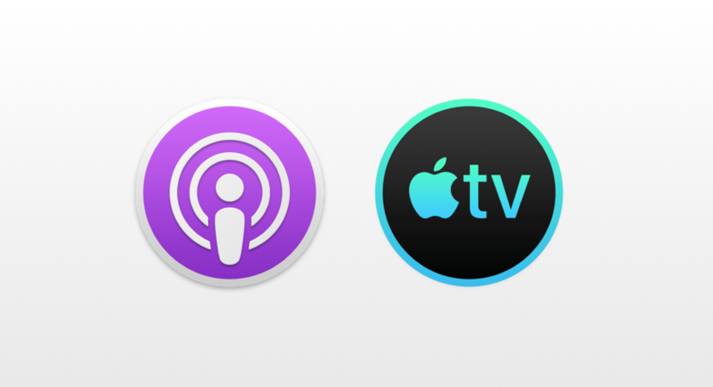 Leaked icons for Apple’s upcoming Podcasts and TV apps for Mac