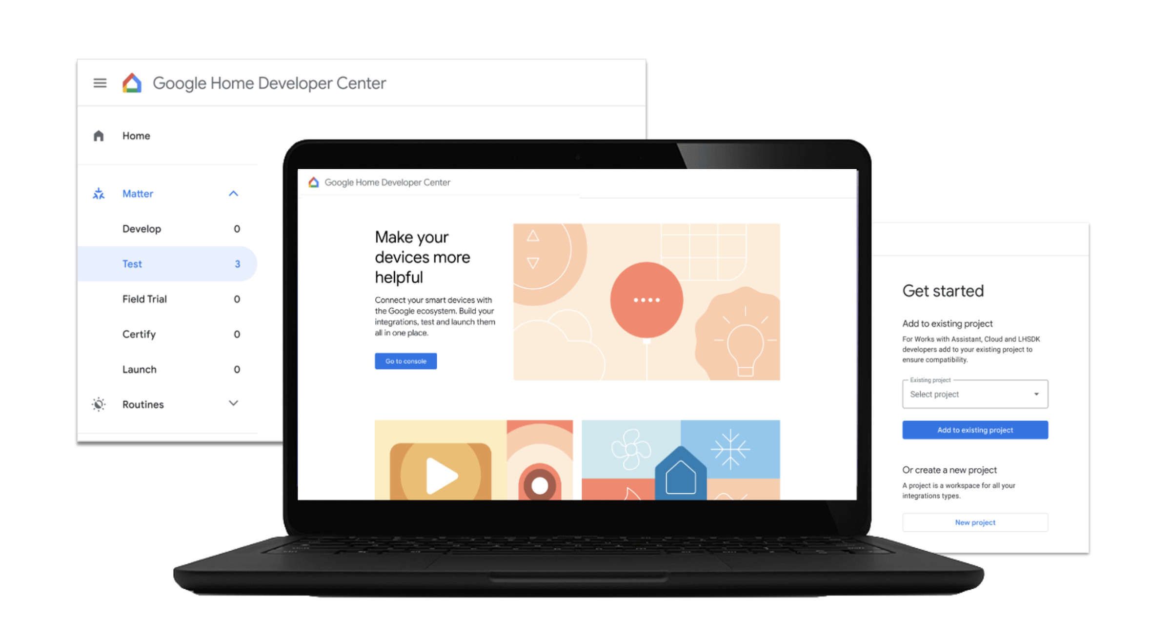 The Google Home Developer Center launches next year.