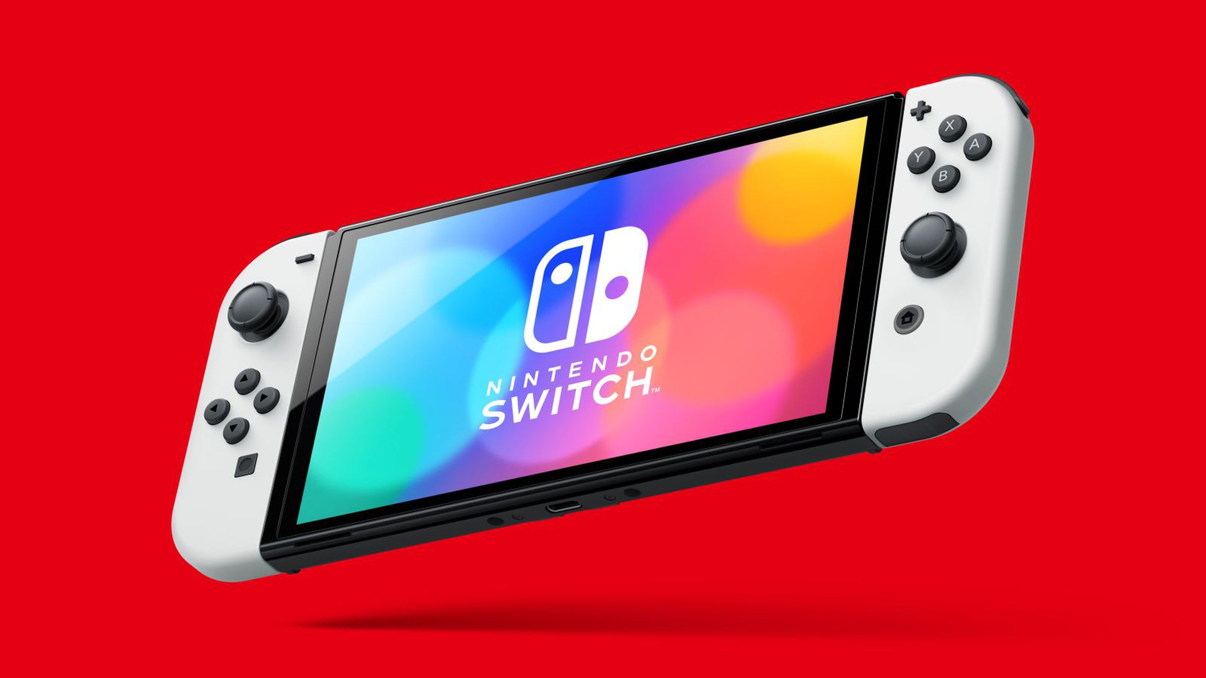 Nintendo’s new OLED Switch.