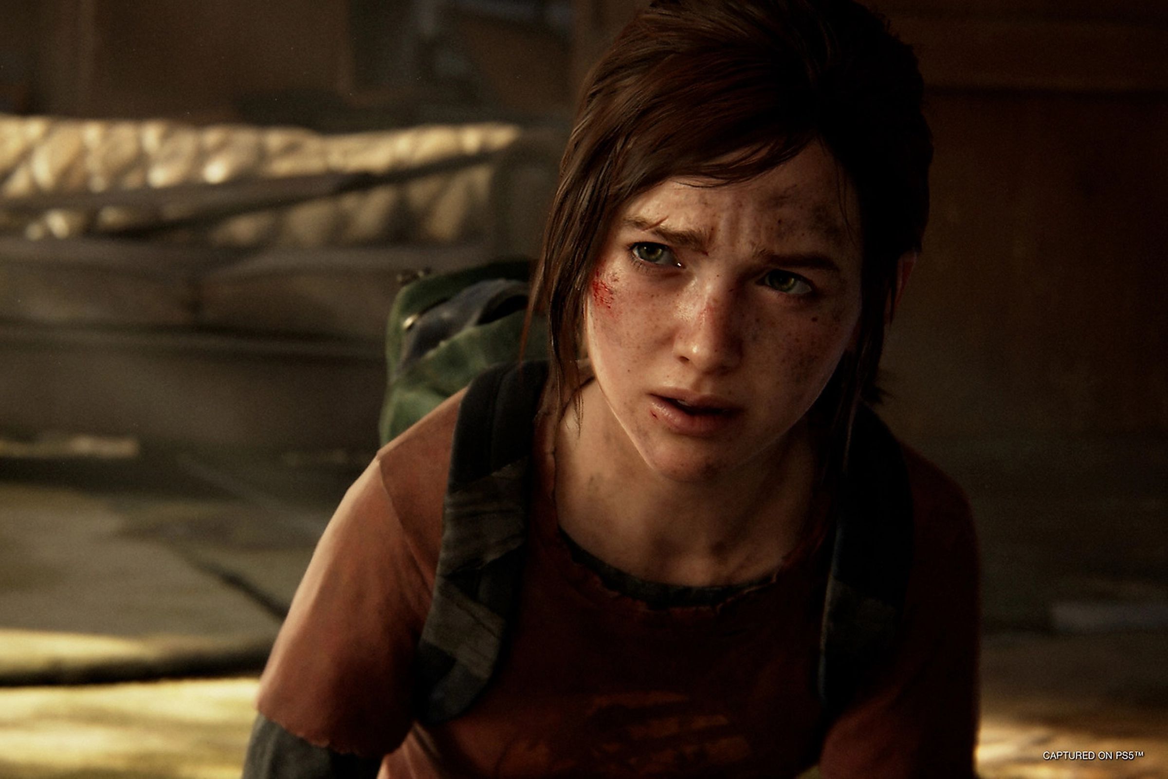 A screenshot showing Ellie in The Last of Us Part I