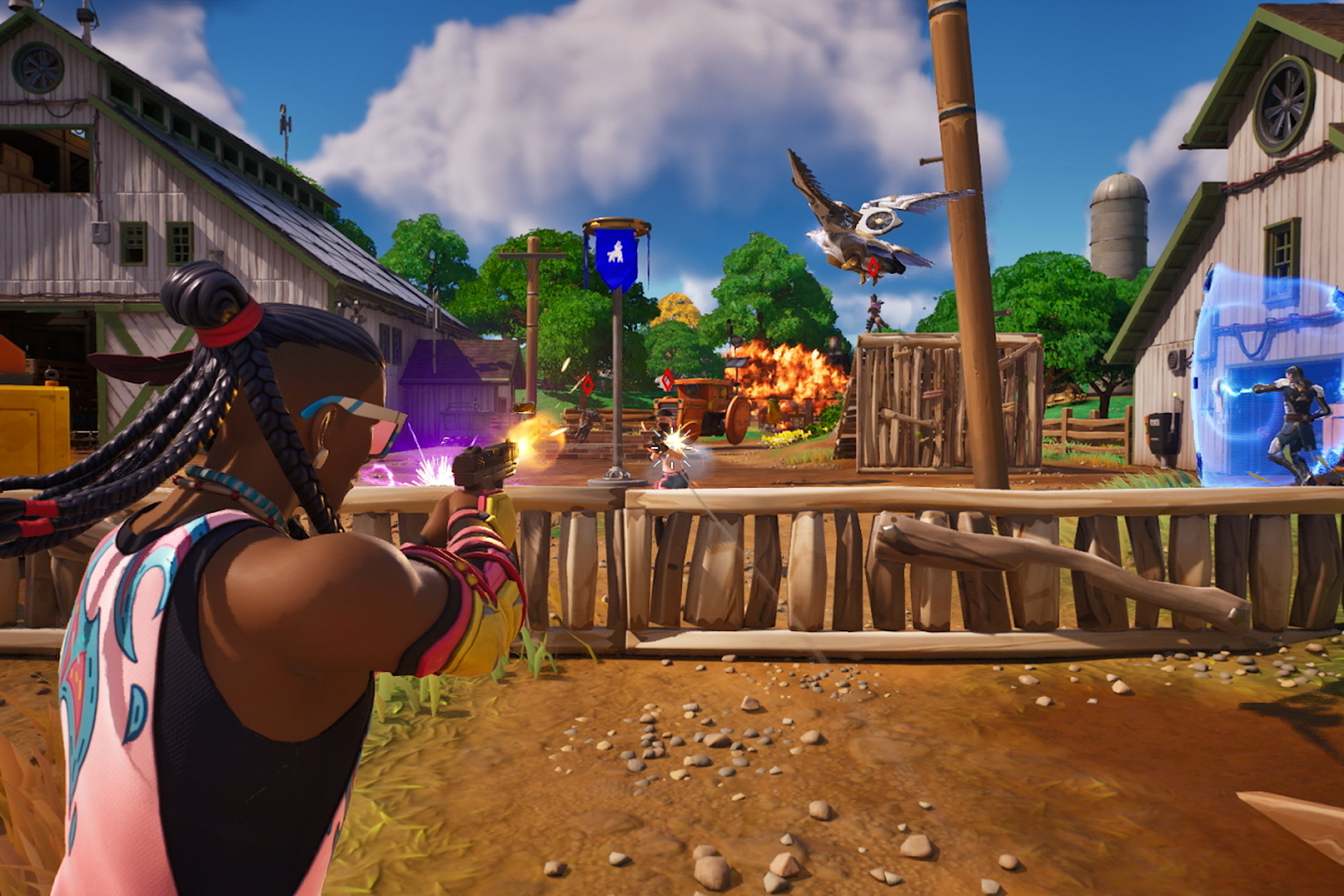 A screenshot from the video game Fortnite.
