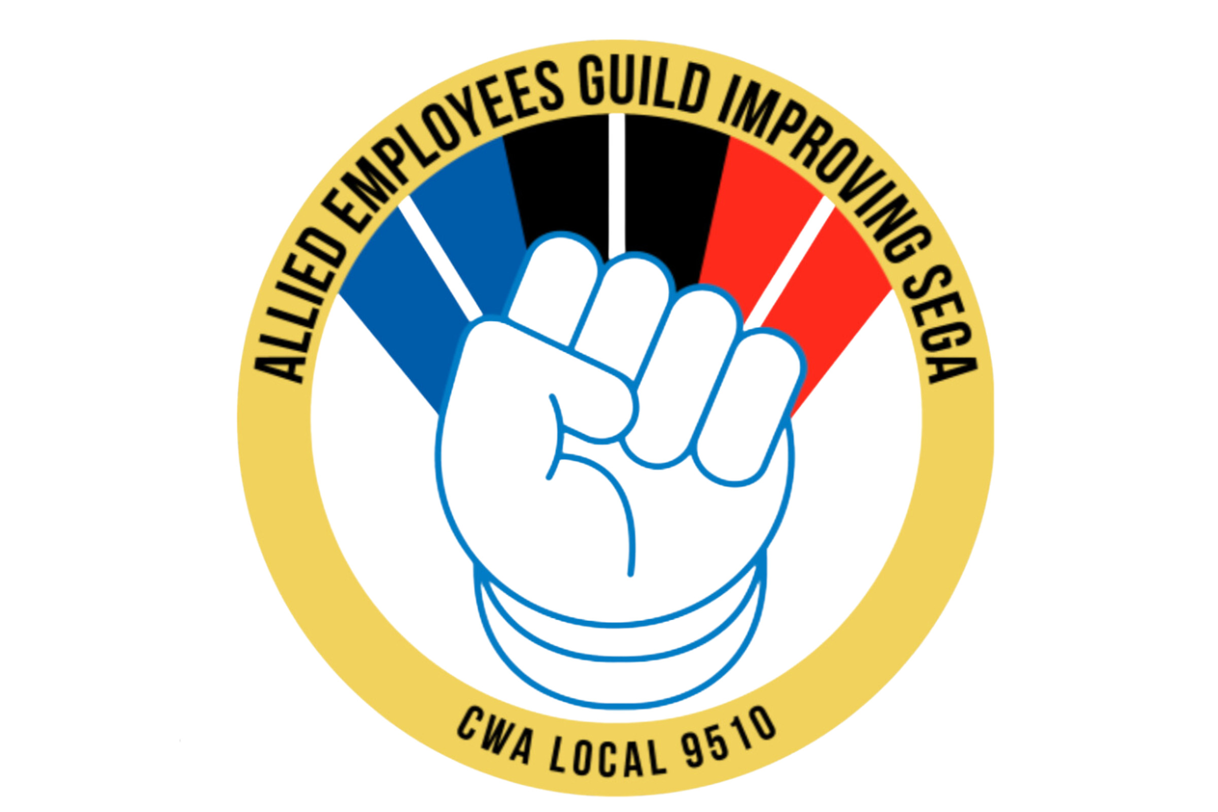 The logo for the Allied Employees Guild Improving Sega, or AEGIS, union