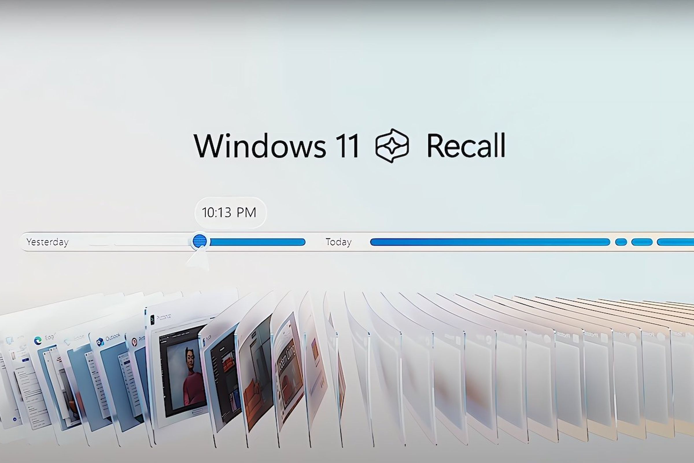 Illustration of Windows 11’s new Recall feature