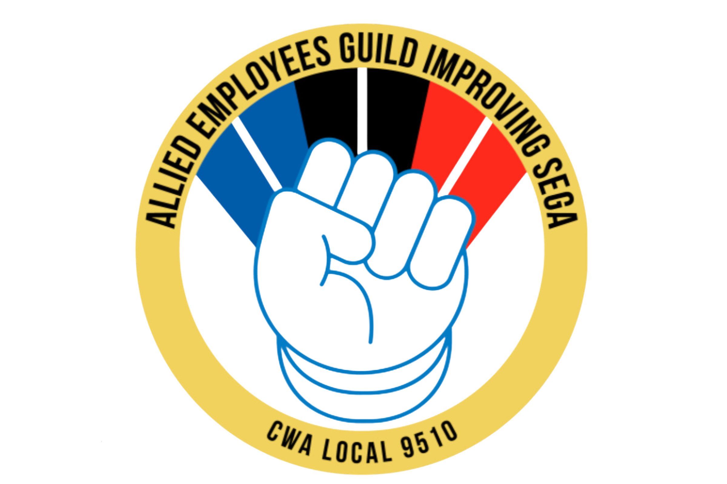 The logo for the Allied Employees Guild Improving Sega, or AEGIS, union