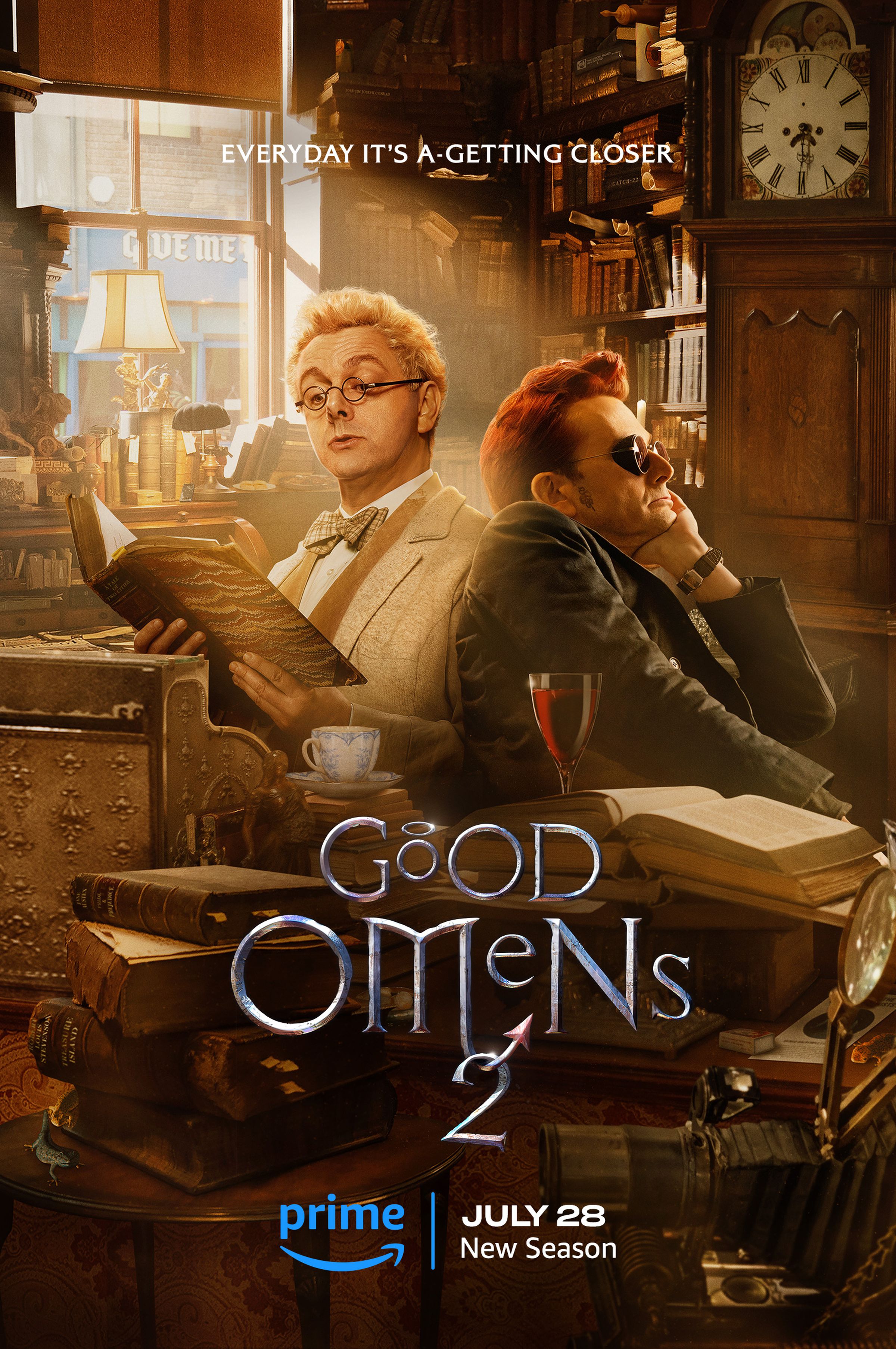 Promotional art for Good Omens season 2.