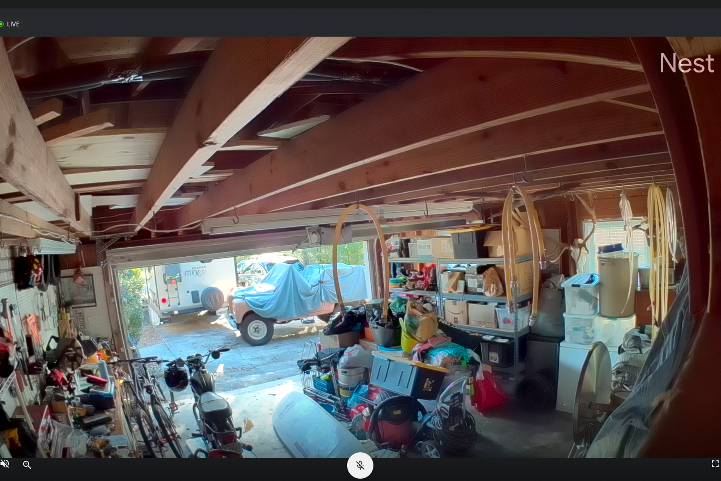 A Google Nest Cam set up in a garage will soon be able to send an alert if the door is left open.