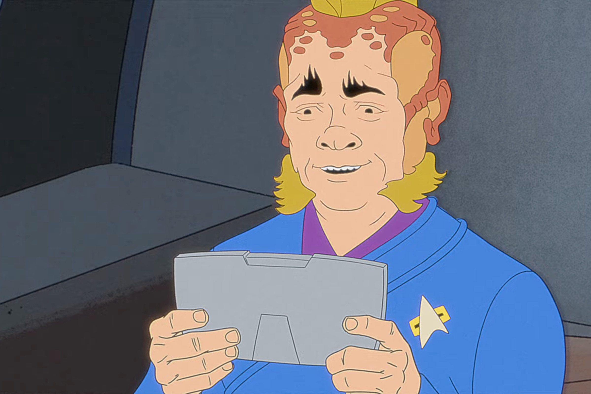 Clip from “very Short Treks” depicting an animated Neelix