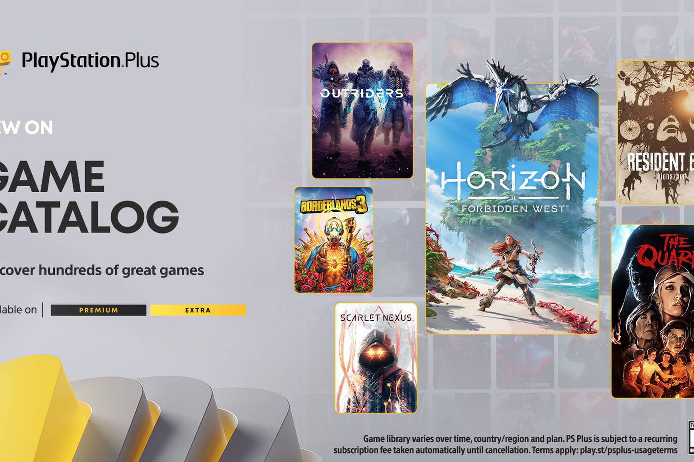 Illustration of new titles coming to the PlayStation Plus catalog in February