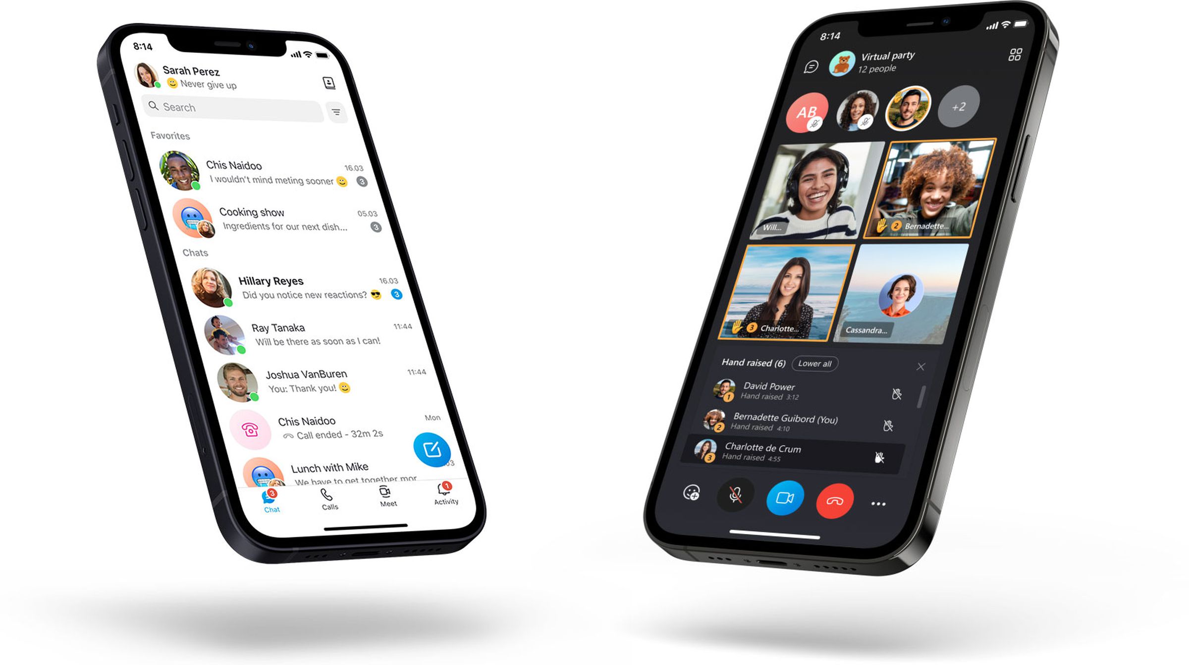 Skype on mobile is also getting some design improvements.