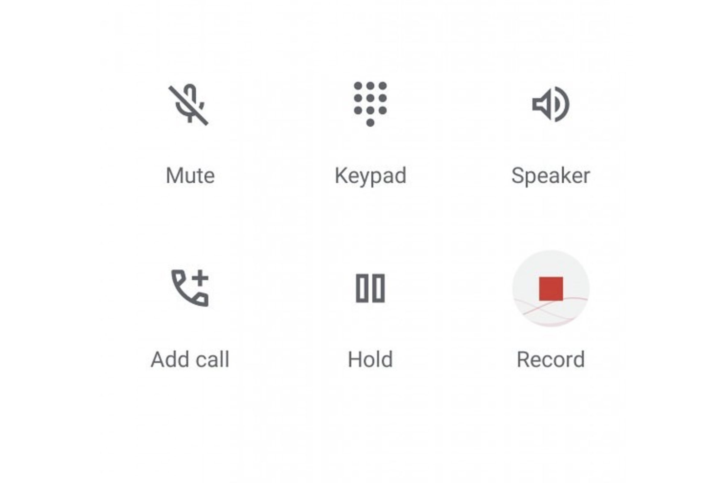 New call recording feature.