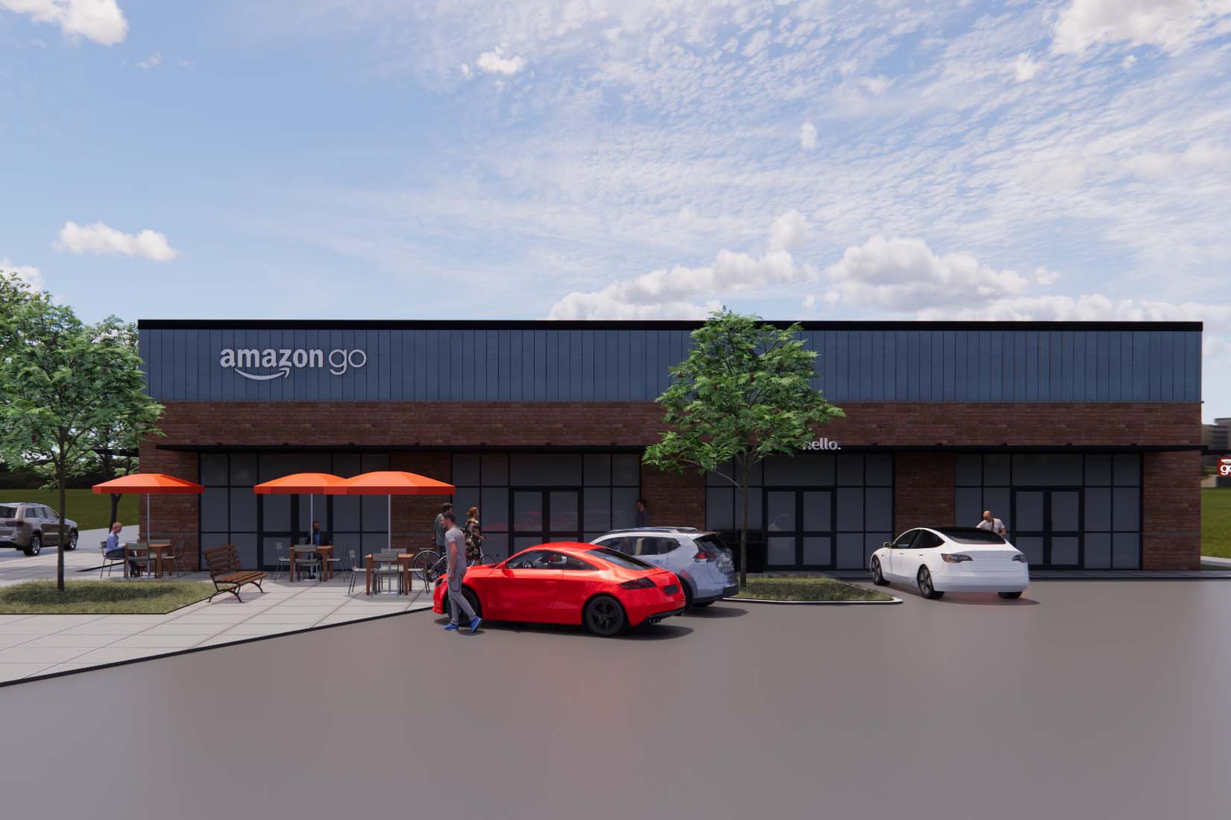 A render of Amazon’s upcoming store in Mill Creek.