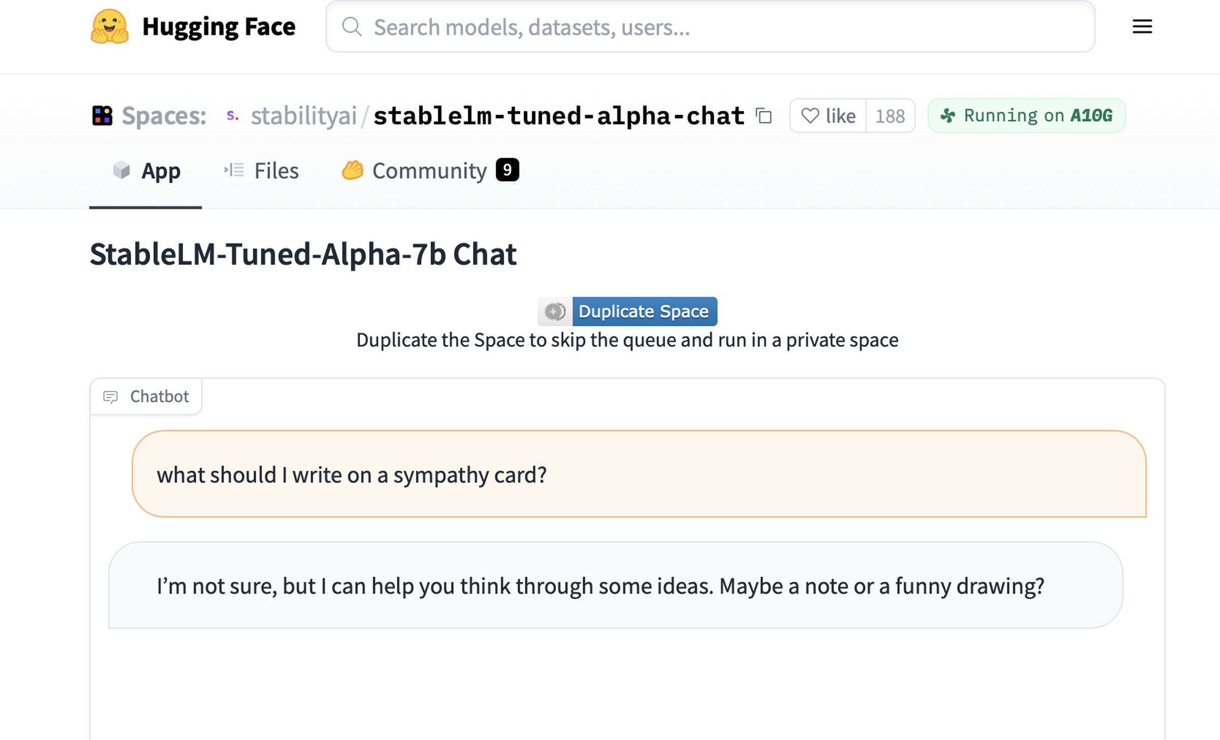 Stability AI’s “fine-tuned” chat model is a work in progress.