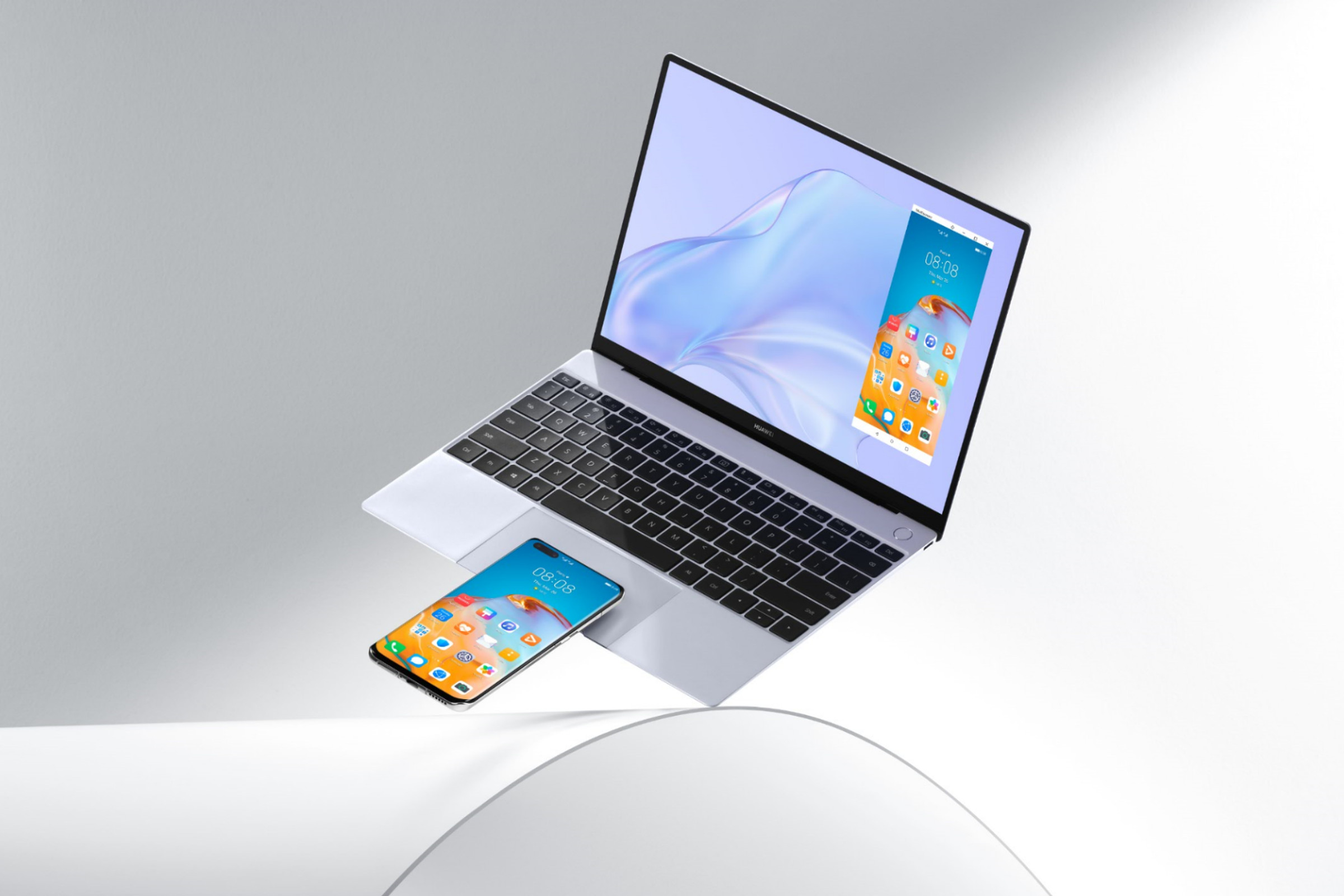 The new MateBook X features a larger trackpad with a built in NFC tag to connect to a Huawei smartphone.