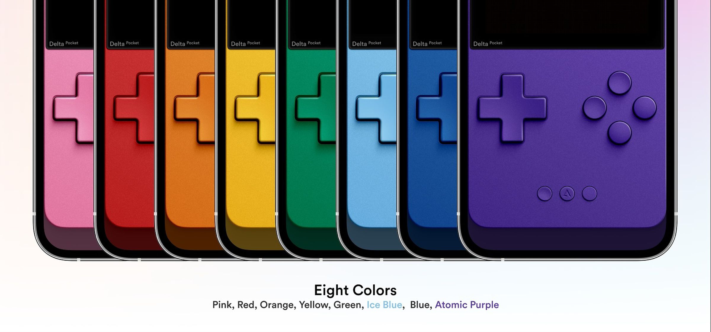 Multiple colors of Game Boy Color-style skins.