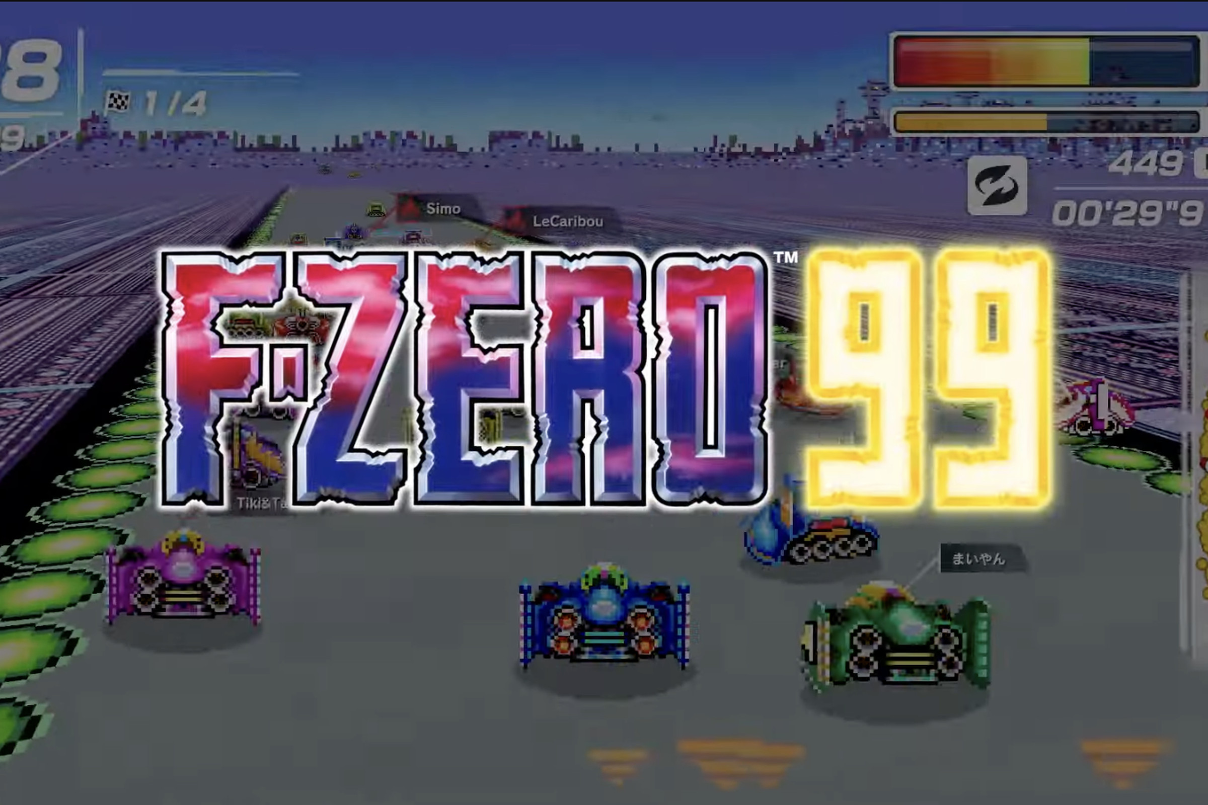 Screenshot from F-Zero 99