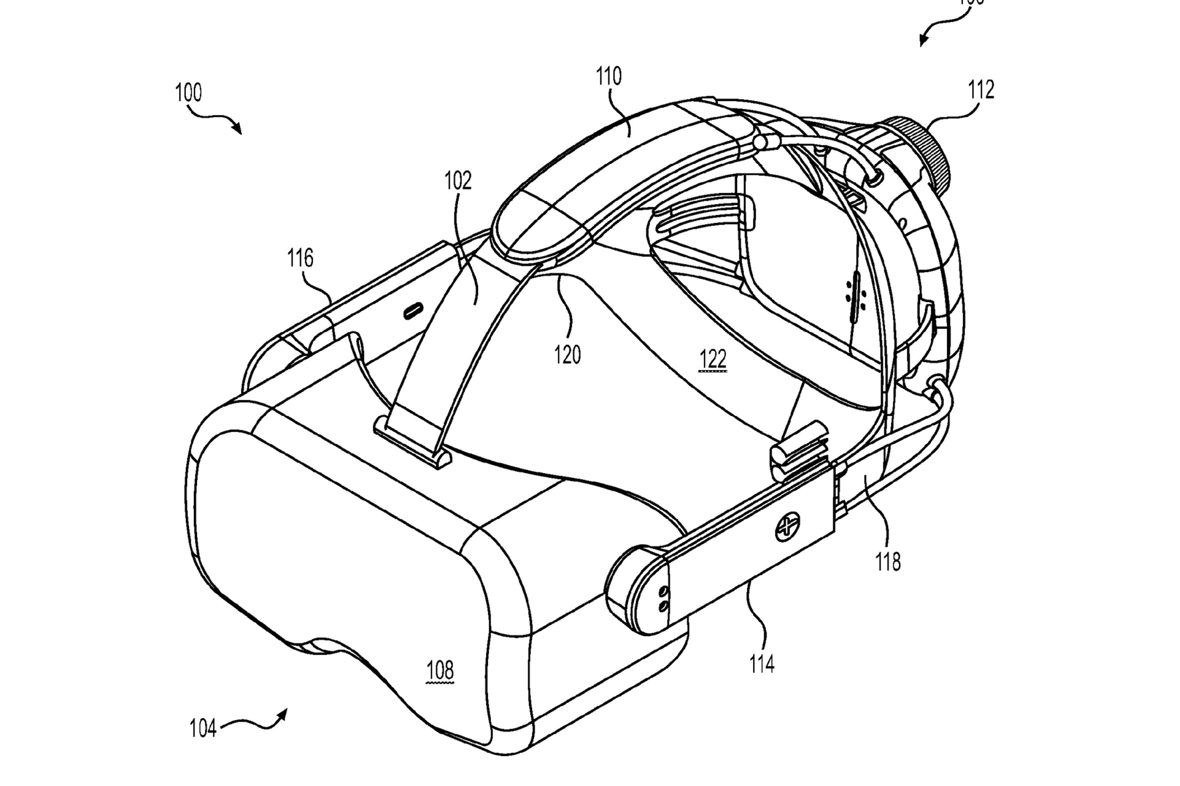 The full headset taken from the recently-published Valve patent. 