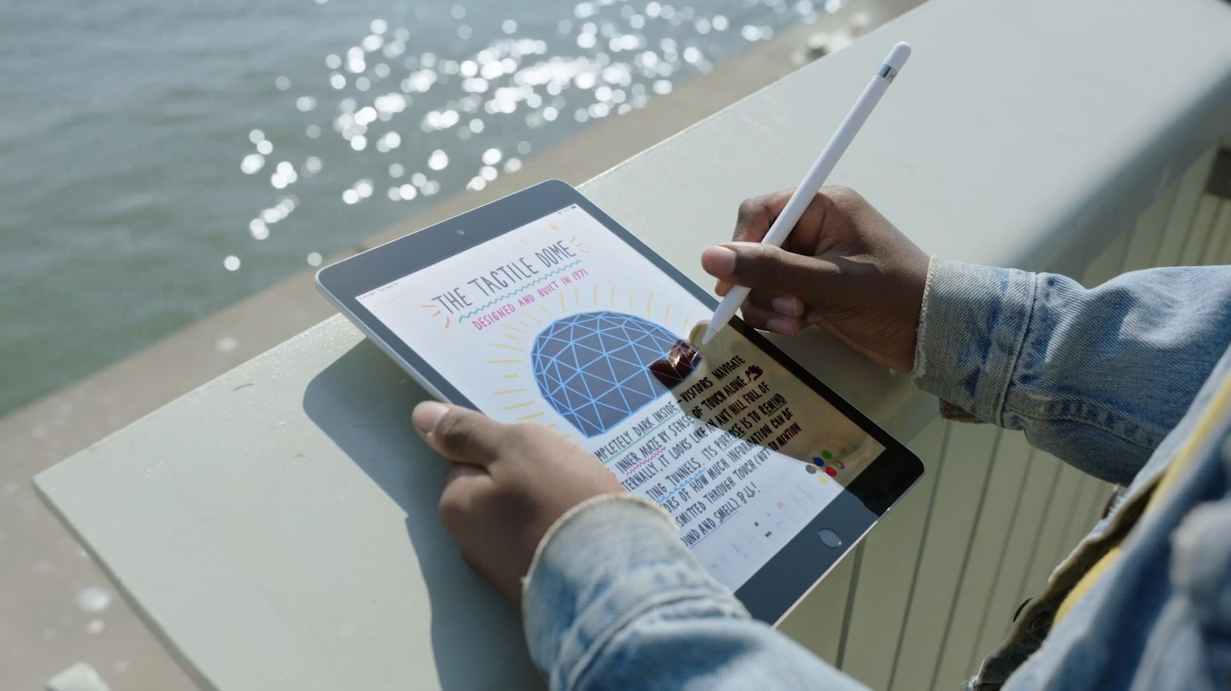 The 9th Gen iPad supports the first-generation Apple Pencil.