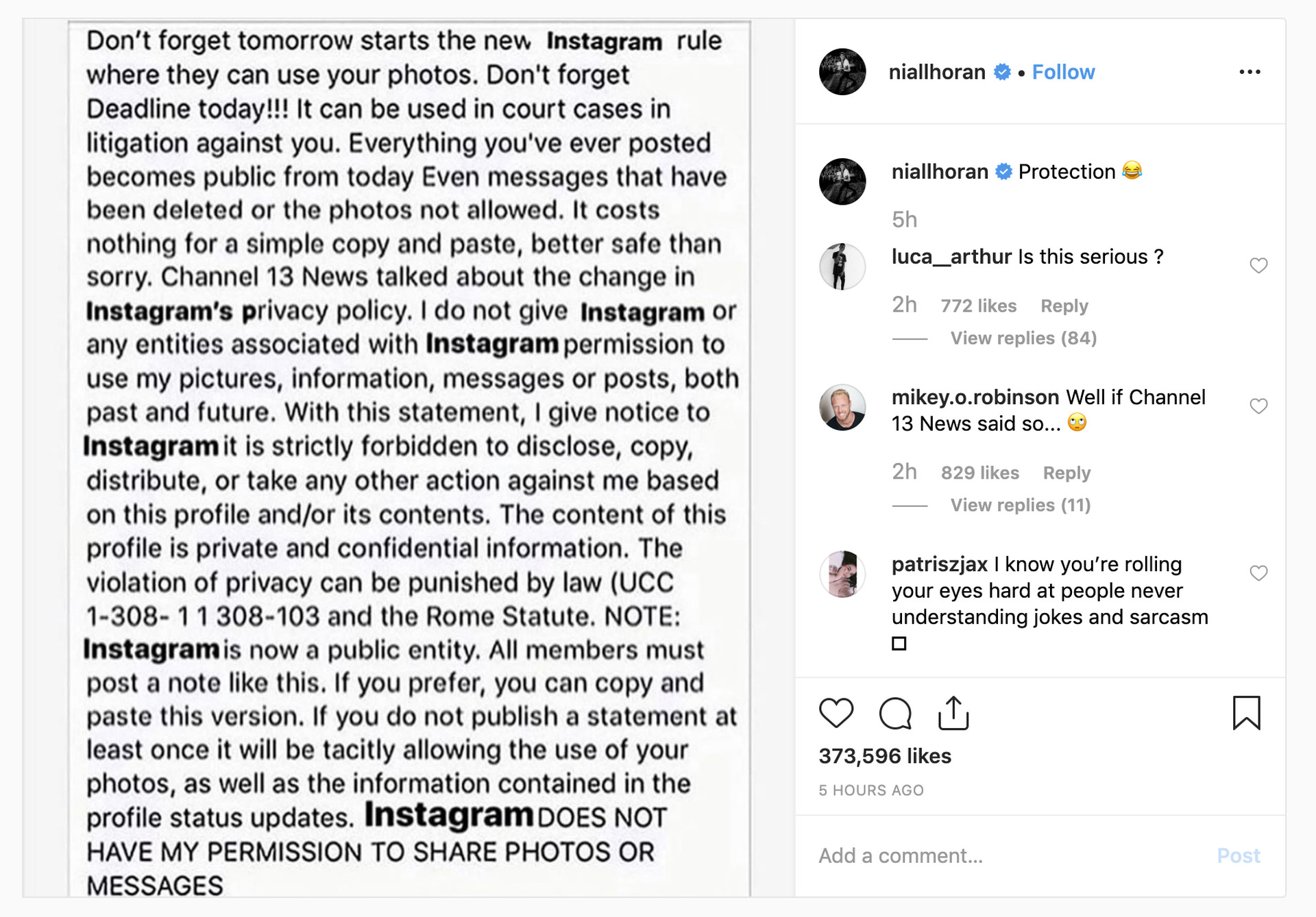 A bunch of celebrities posted a copyright hoax to Instagram - The Verge