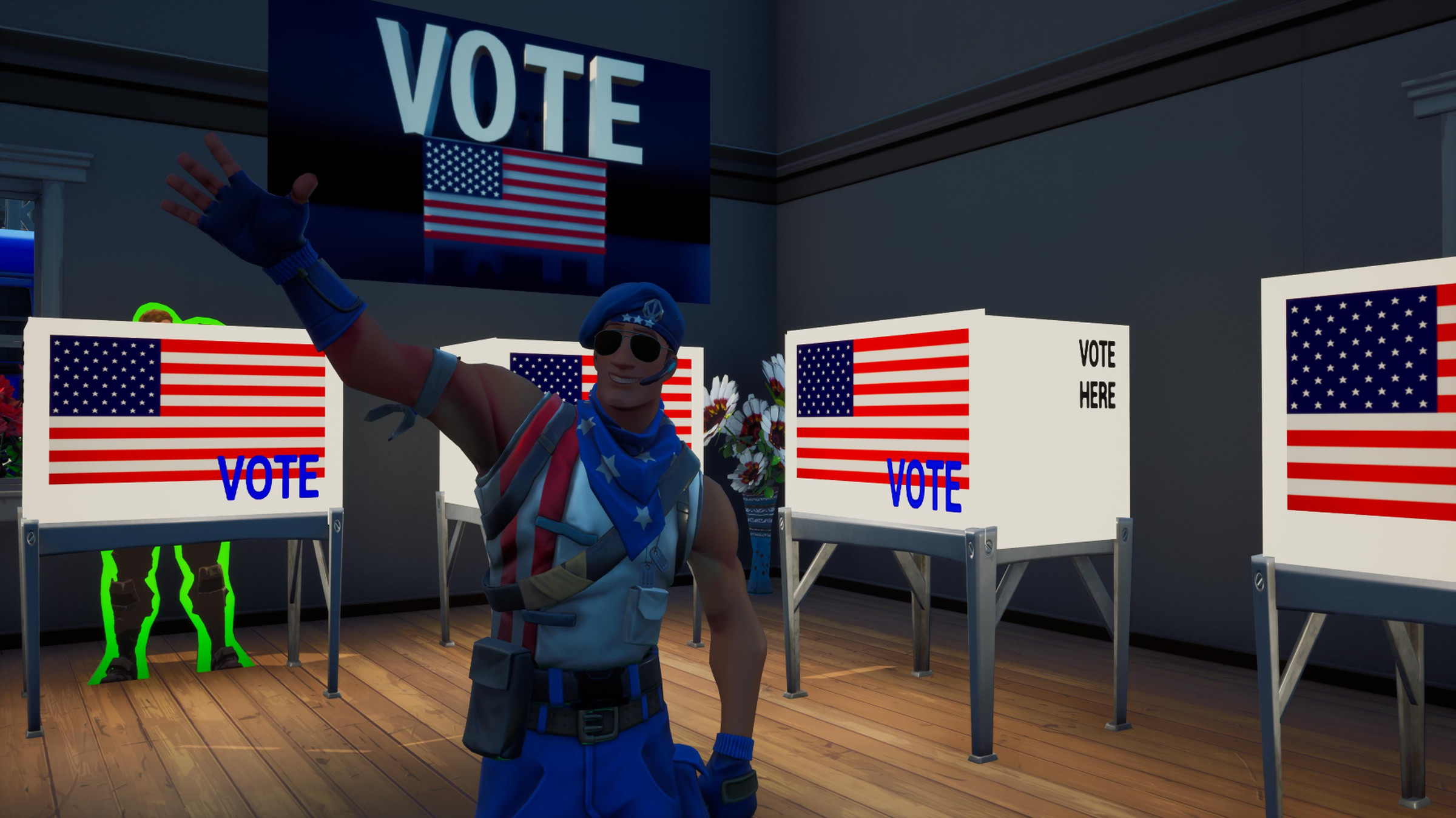 The Biden Fortnite map encourages you to vote