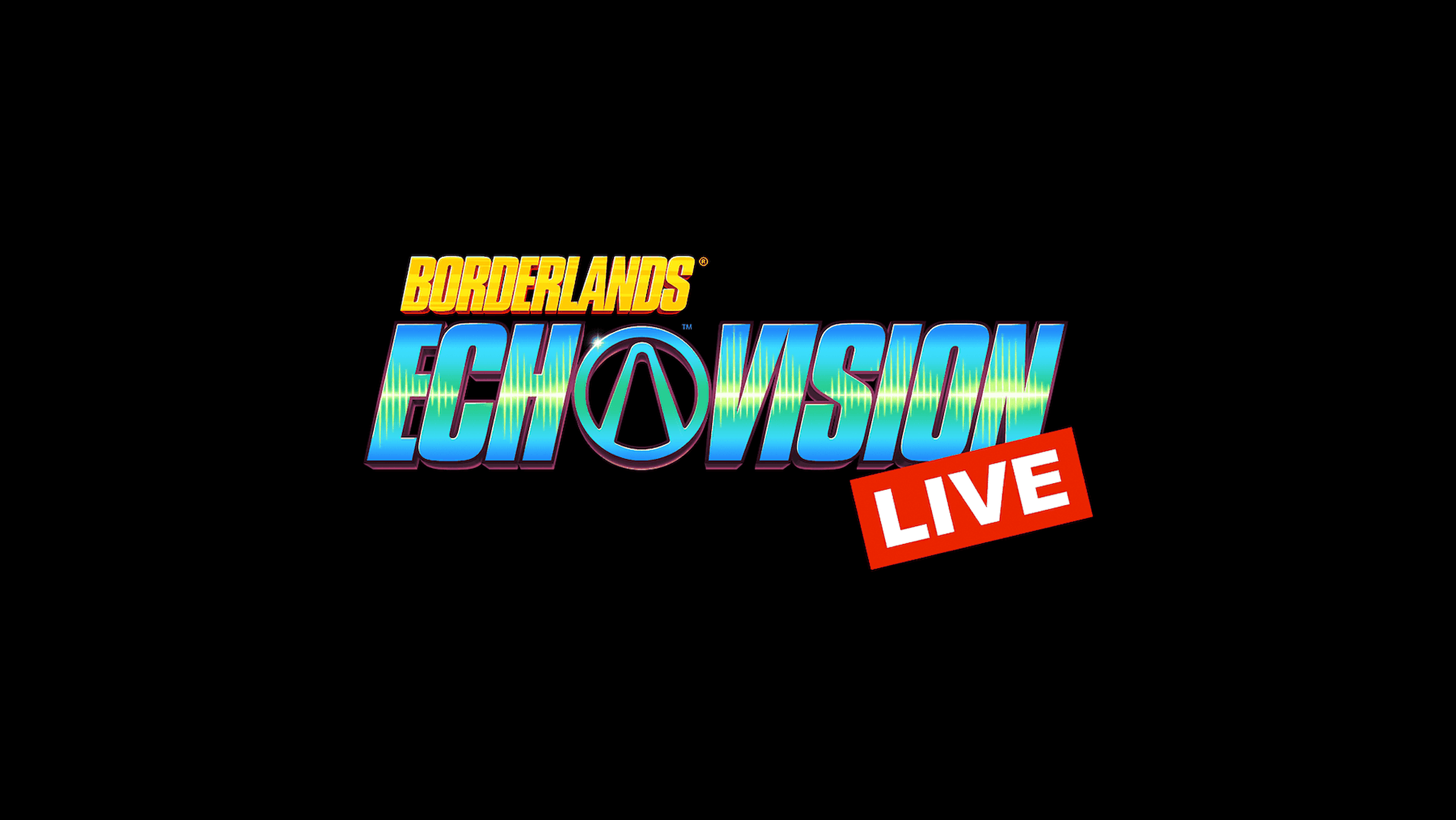 A promotional image for Borderlands EchoVision Live.