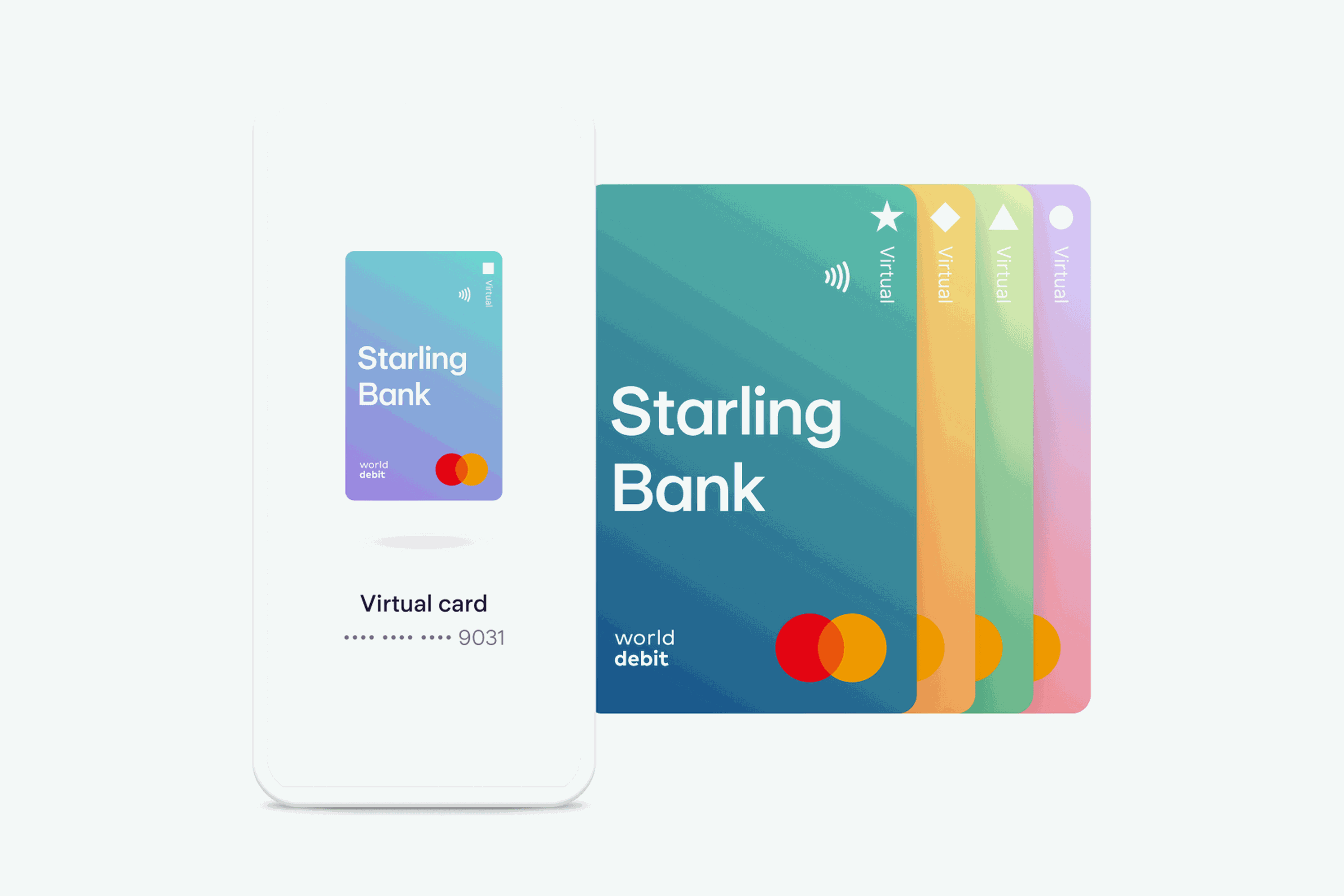 Starling Bank has new virtual cards in a variety of colors