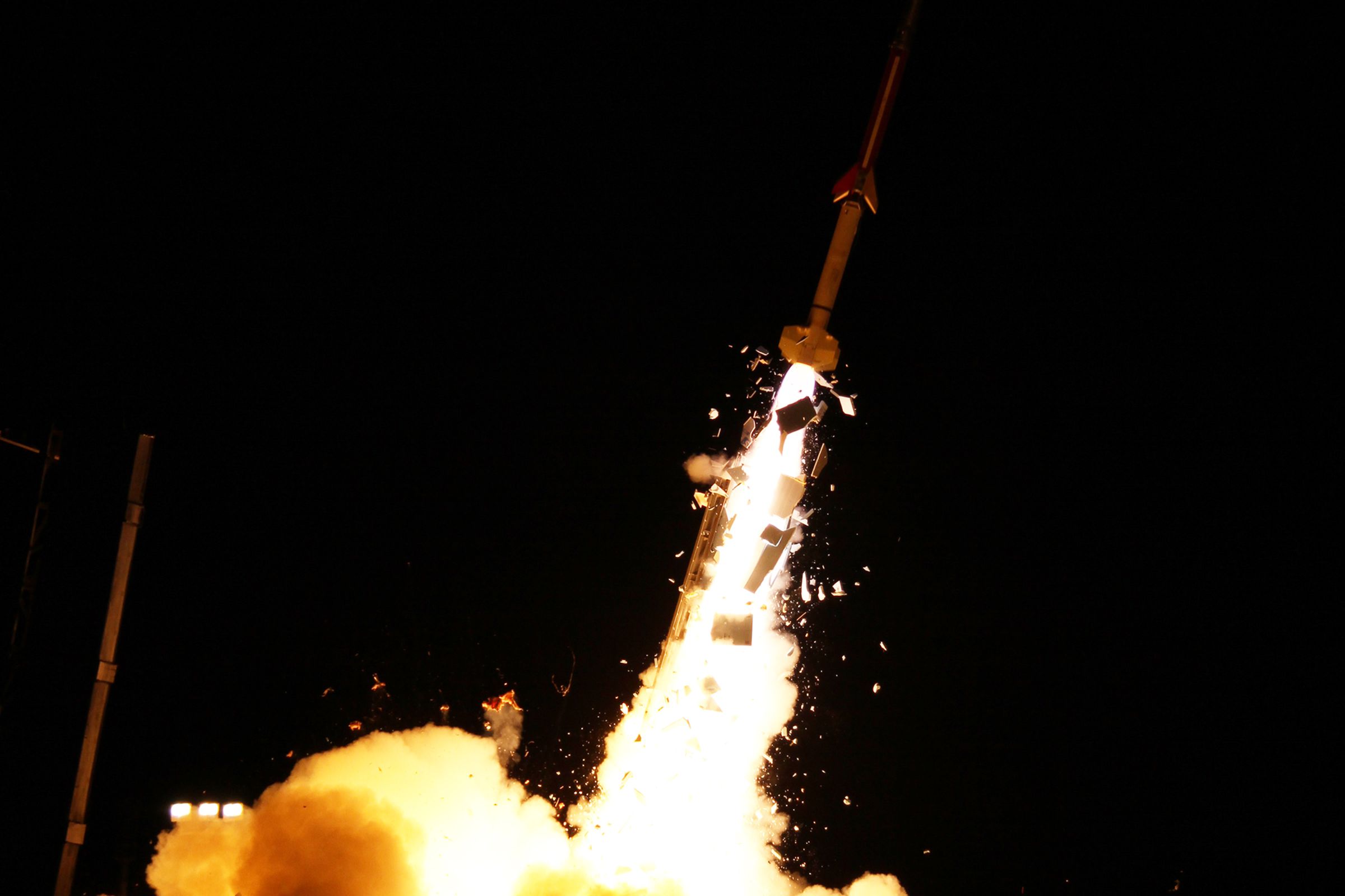 One of NASA’s sounding rockets, from a launch in 2012.