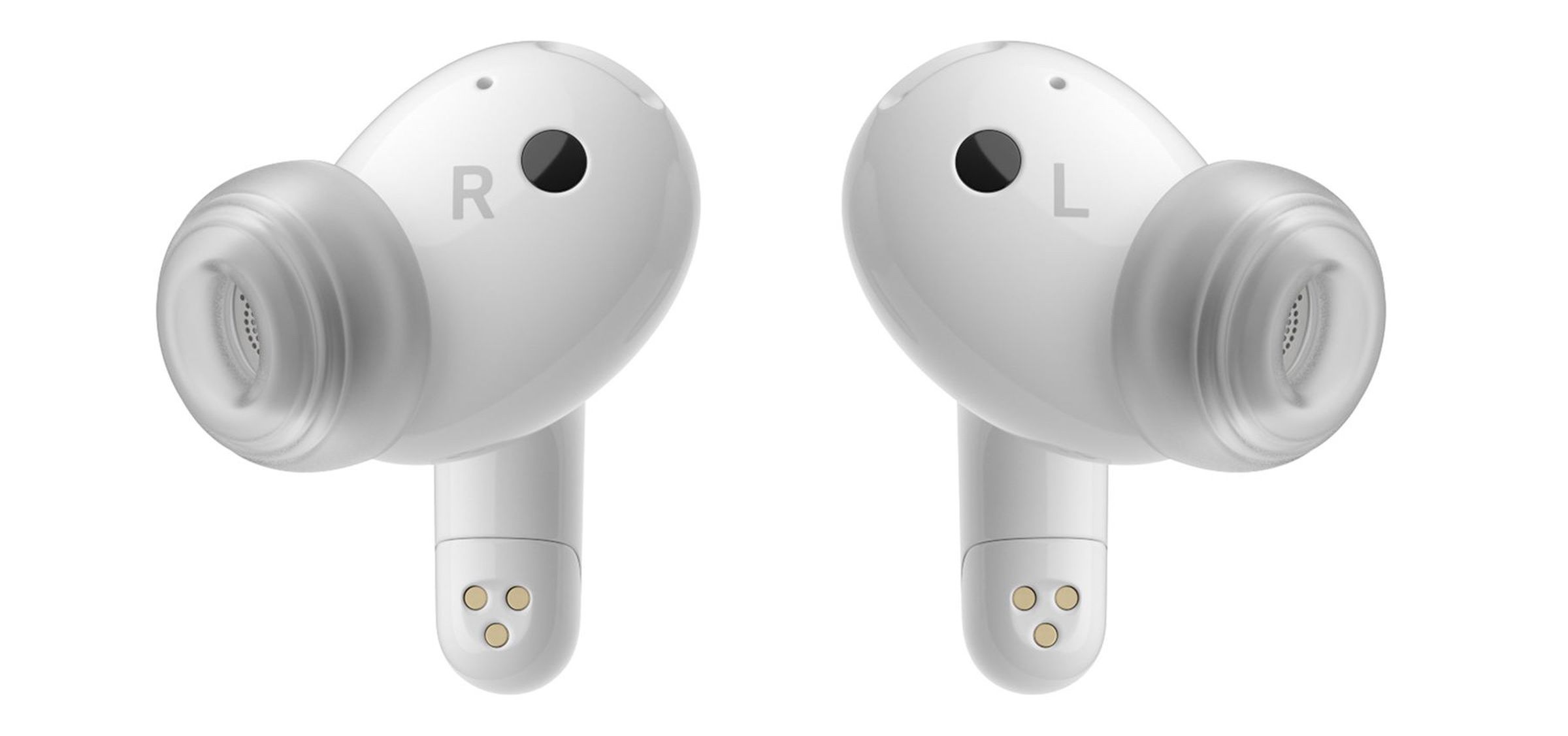 LG’s earbuds use hypoallergenic ear tips.