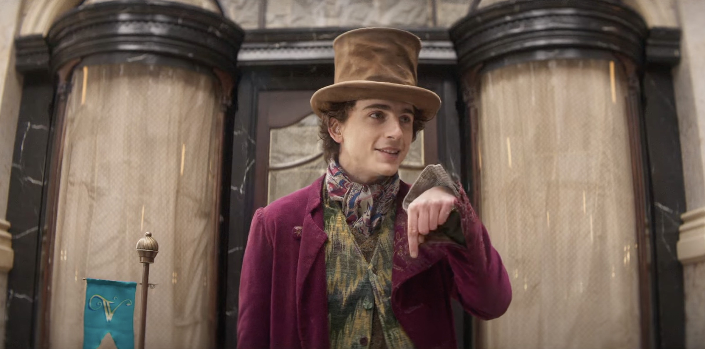 Timothée Chalamet in Wonka.