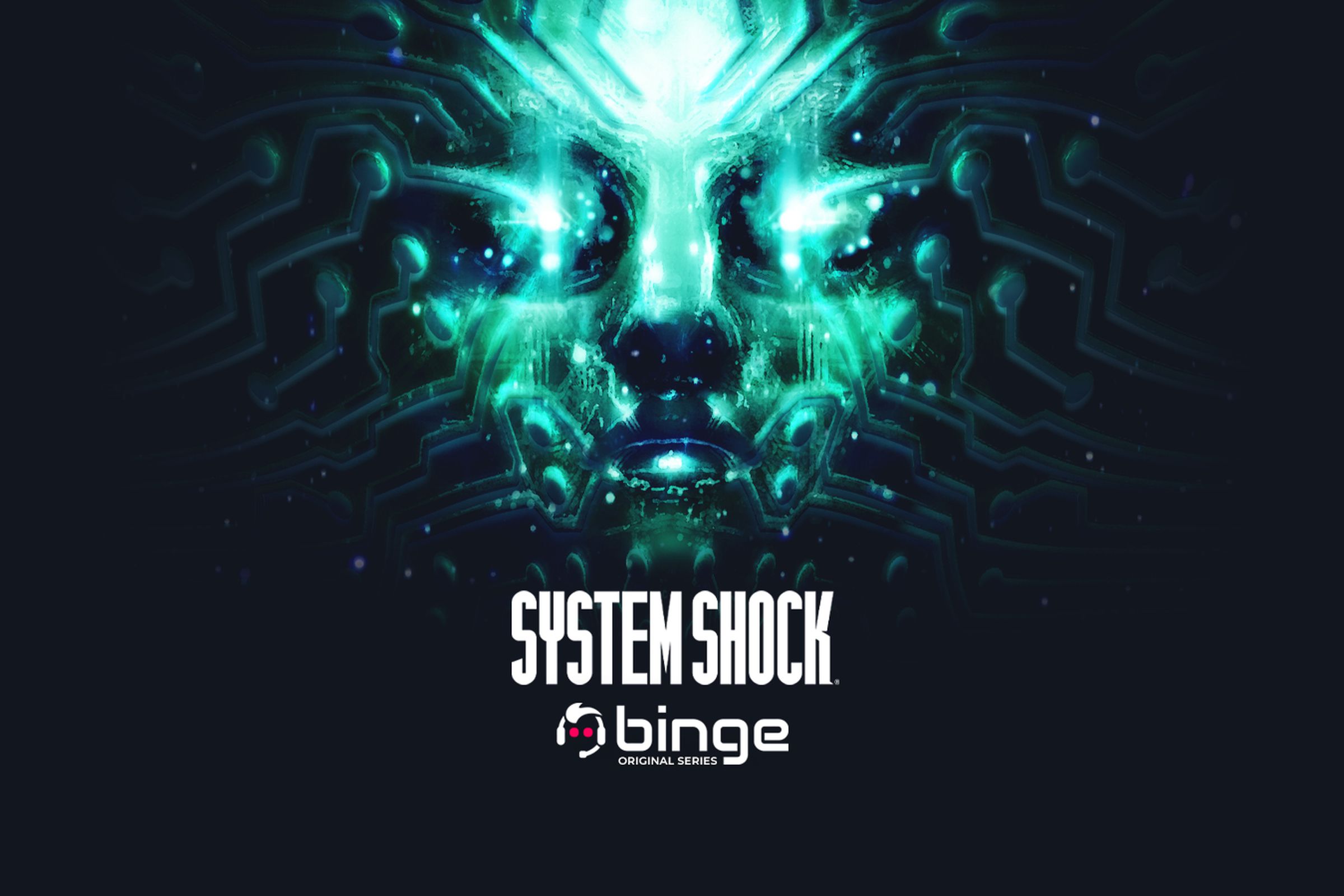 System Shock TV series key art: a poster of SHODAN.