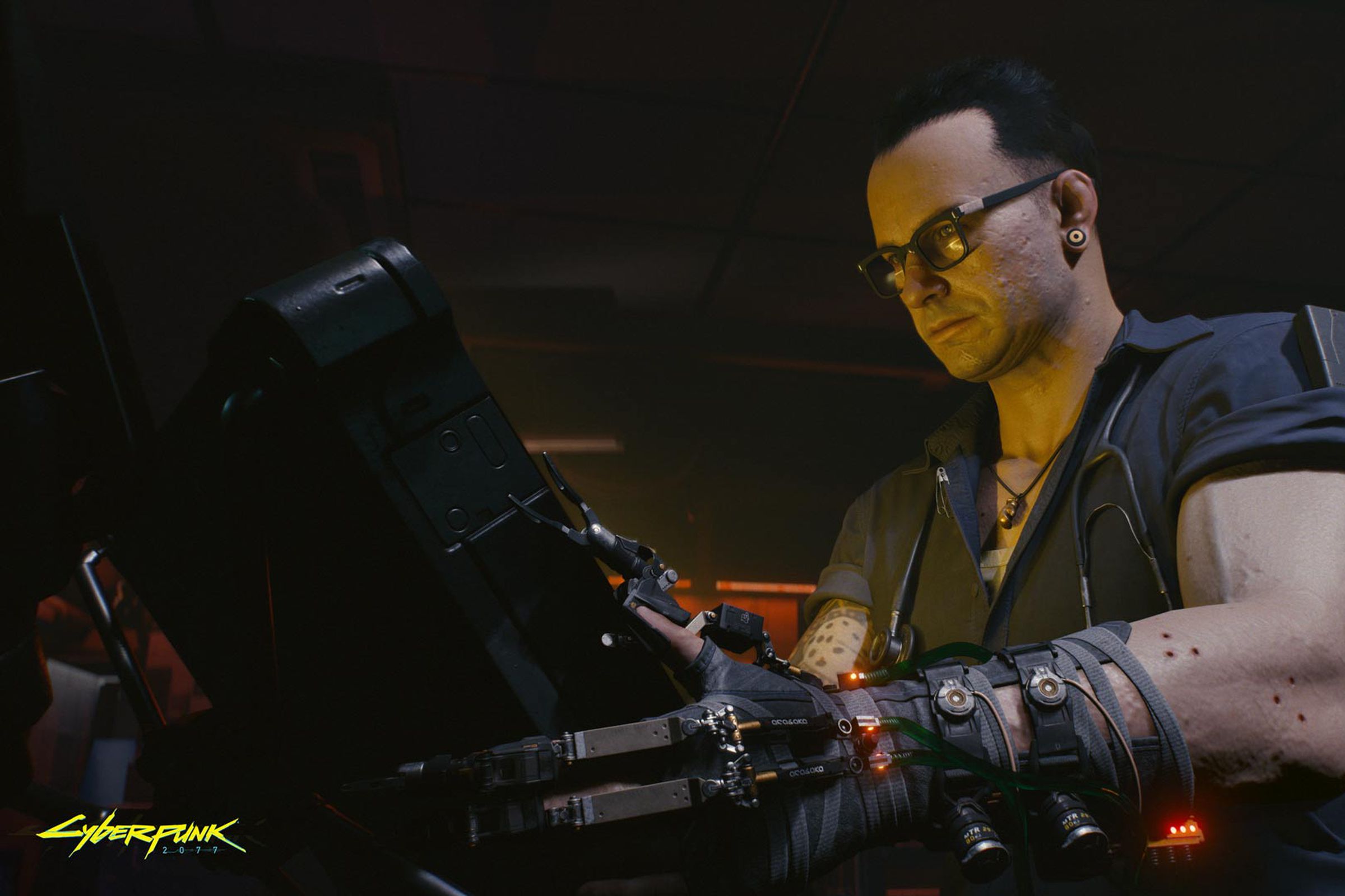 Viktor, a character in Cyberpunk 2077.