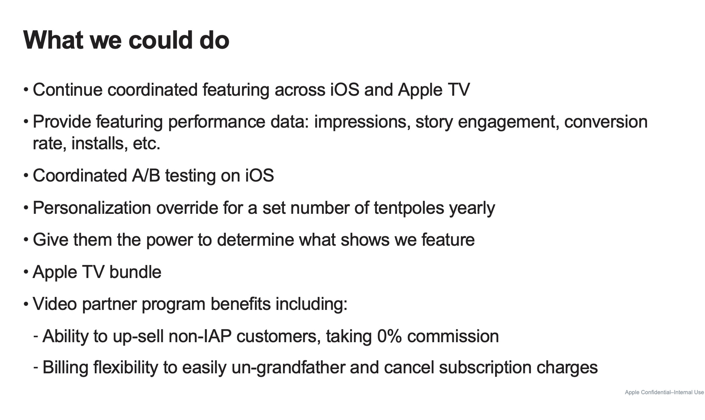 <em>Apple considered bundling Netflix with Apple TV sales and offering more flexibility with subscriptions.</em>