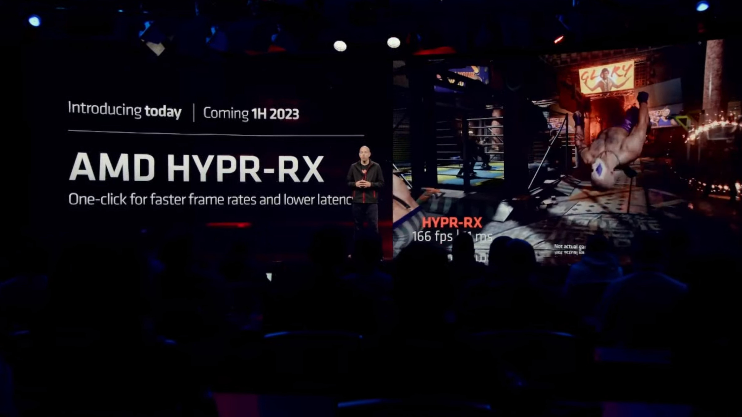Captura de tela do slide da AMD para seu recurso Hypr-RX.