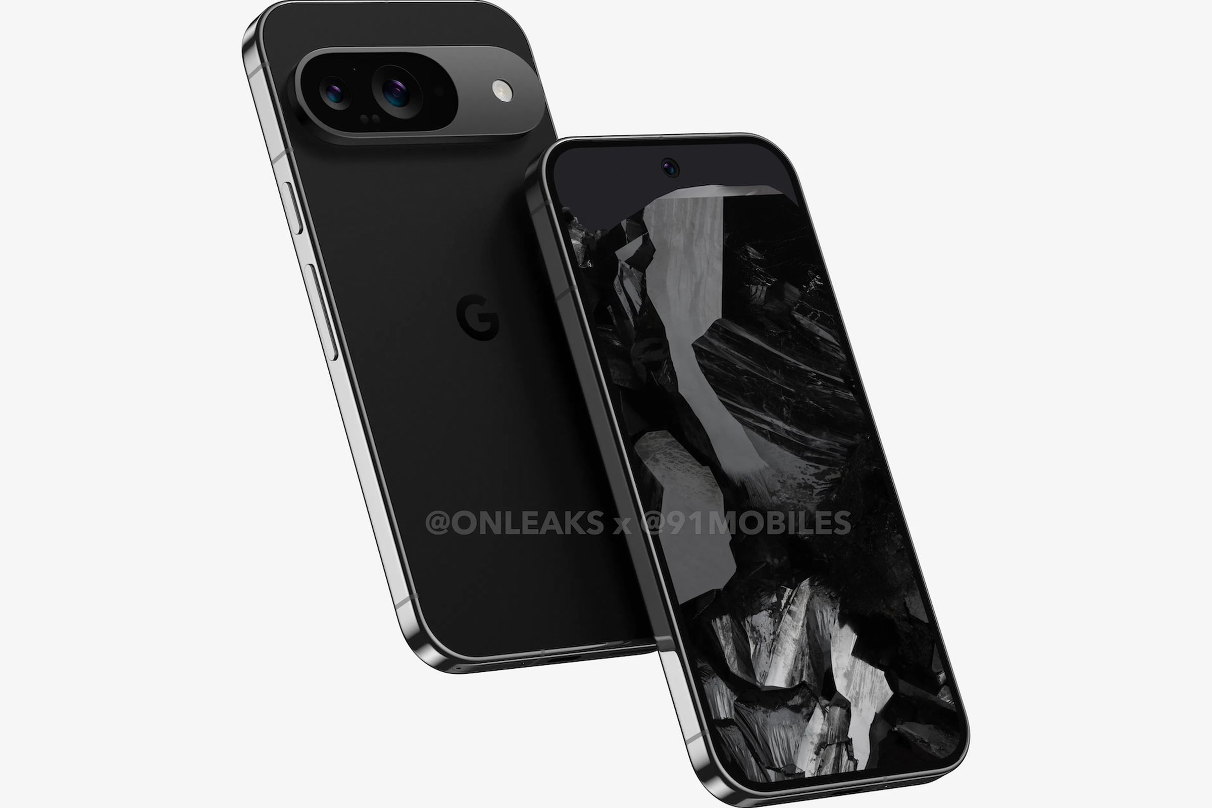 A render of Google’s Pixel 9 smartphone.