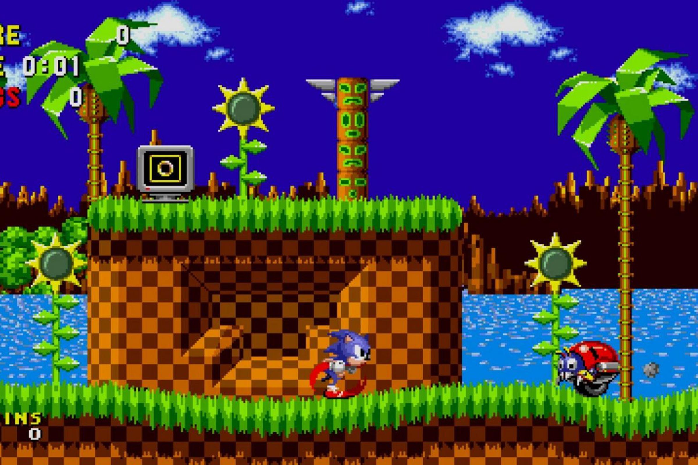 Screenshot from Sonic the Hedgehog game