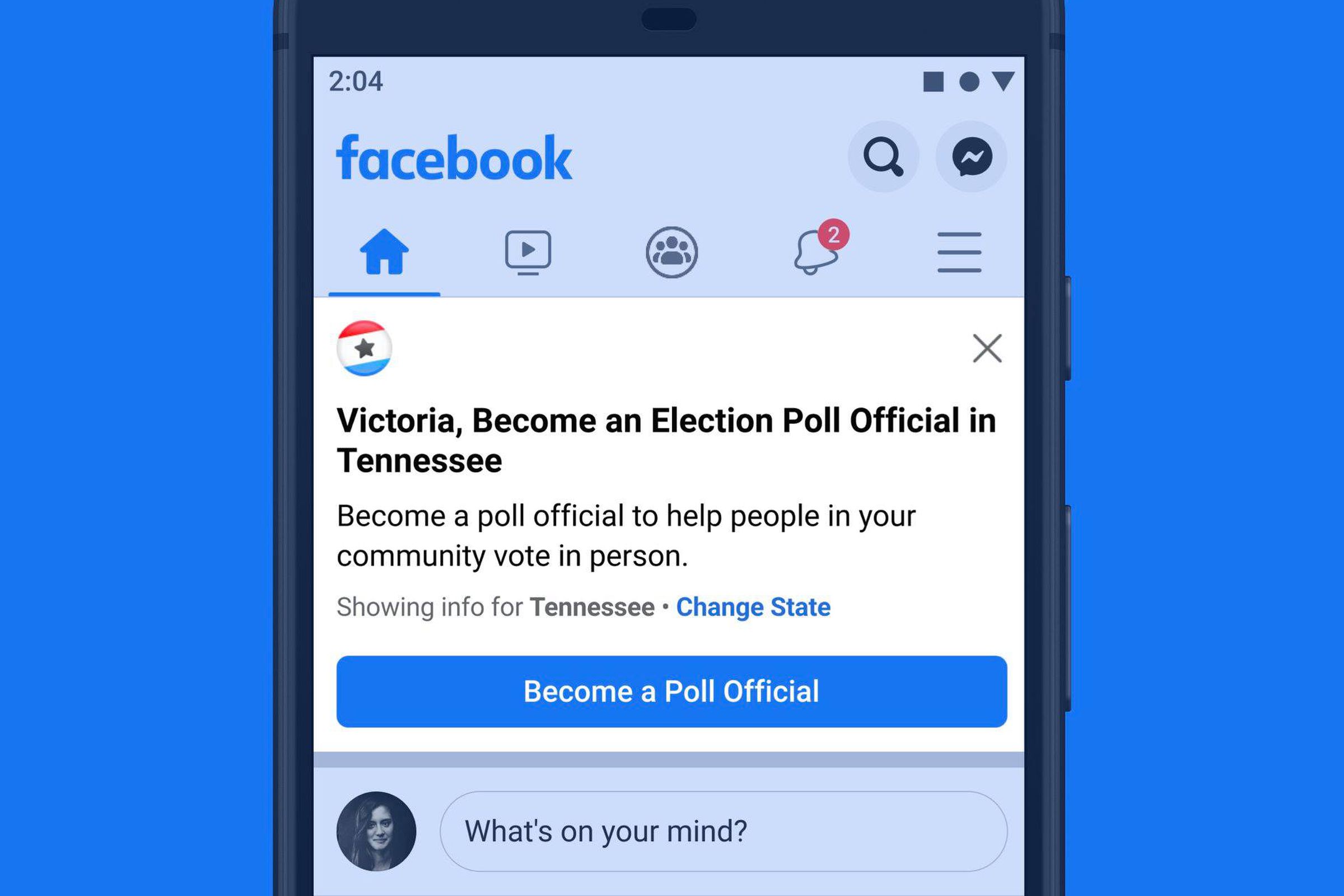 Facebook launching an effort to recruit poll workers