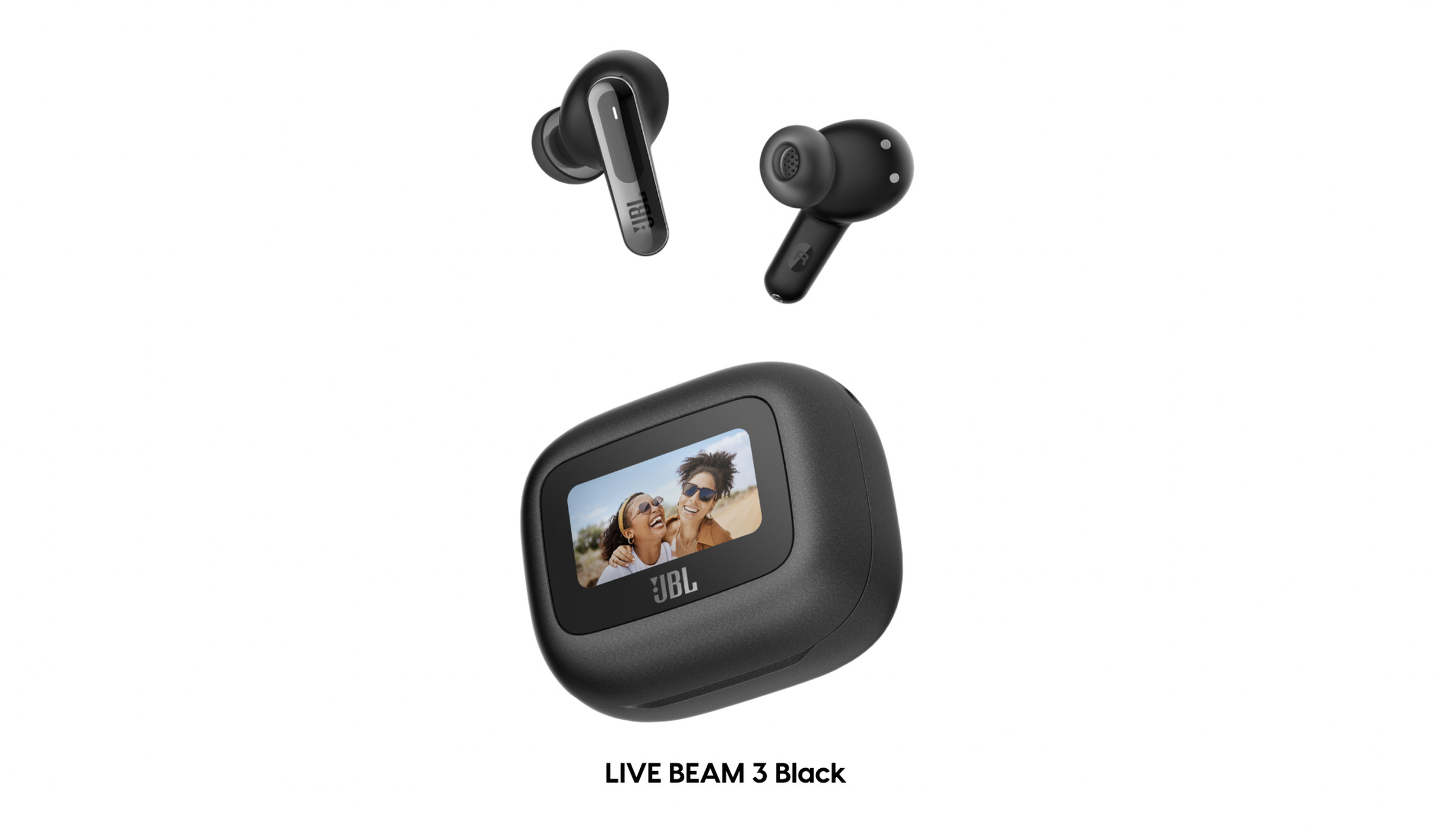 JBL’s Live Beam 3 are closed-type stick earbuds.