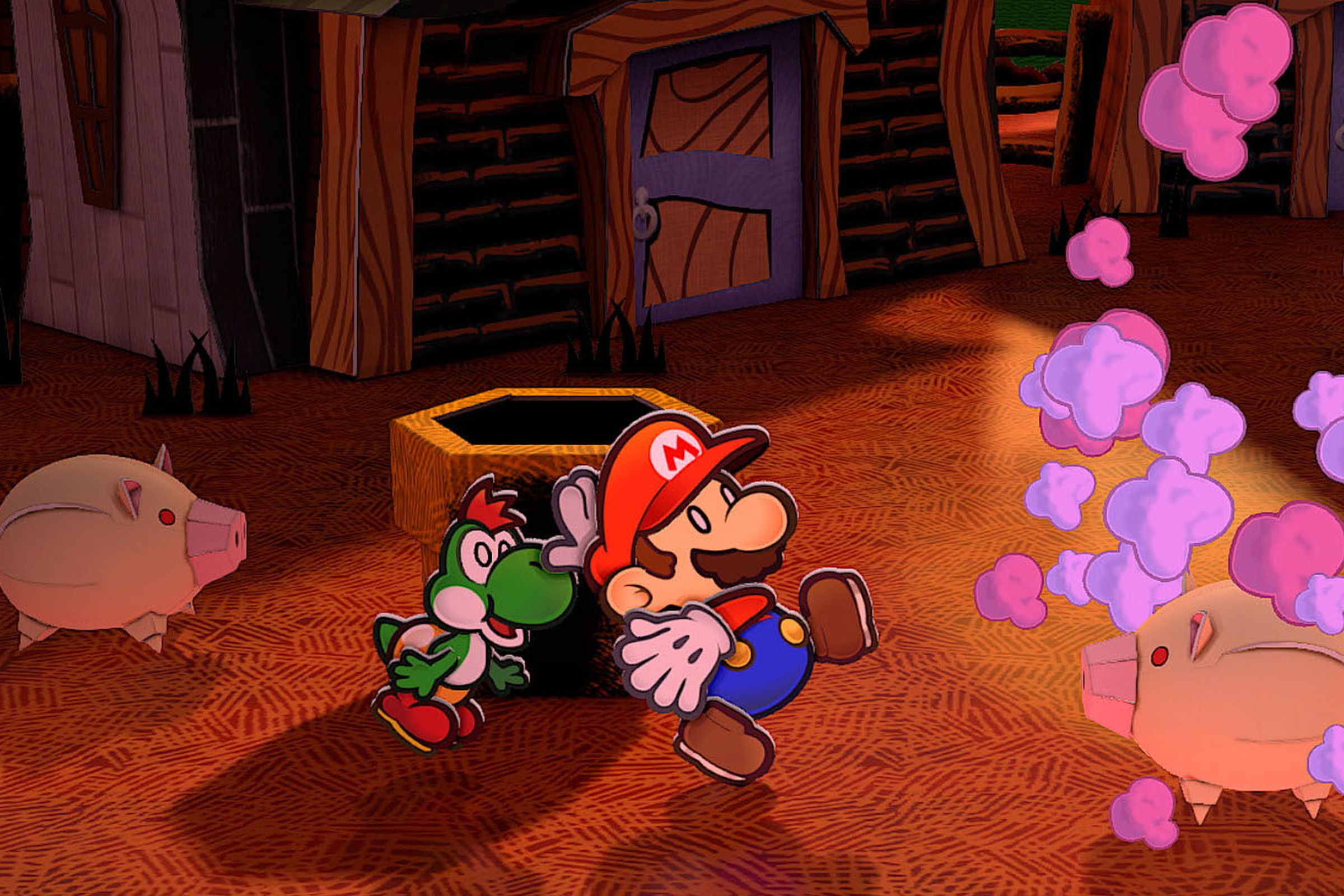 A screenshot from Paper Mario: The Thousand-Year Door.