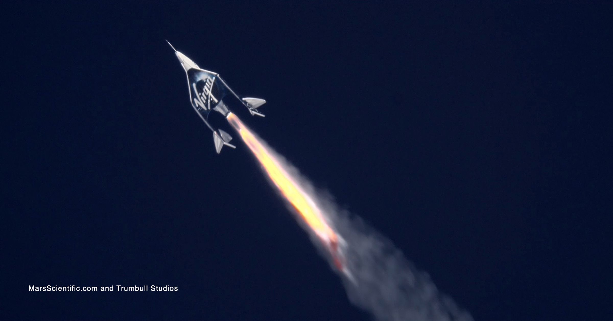 VSS Unity with its engine ignited
