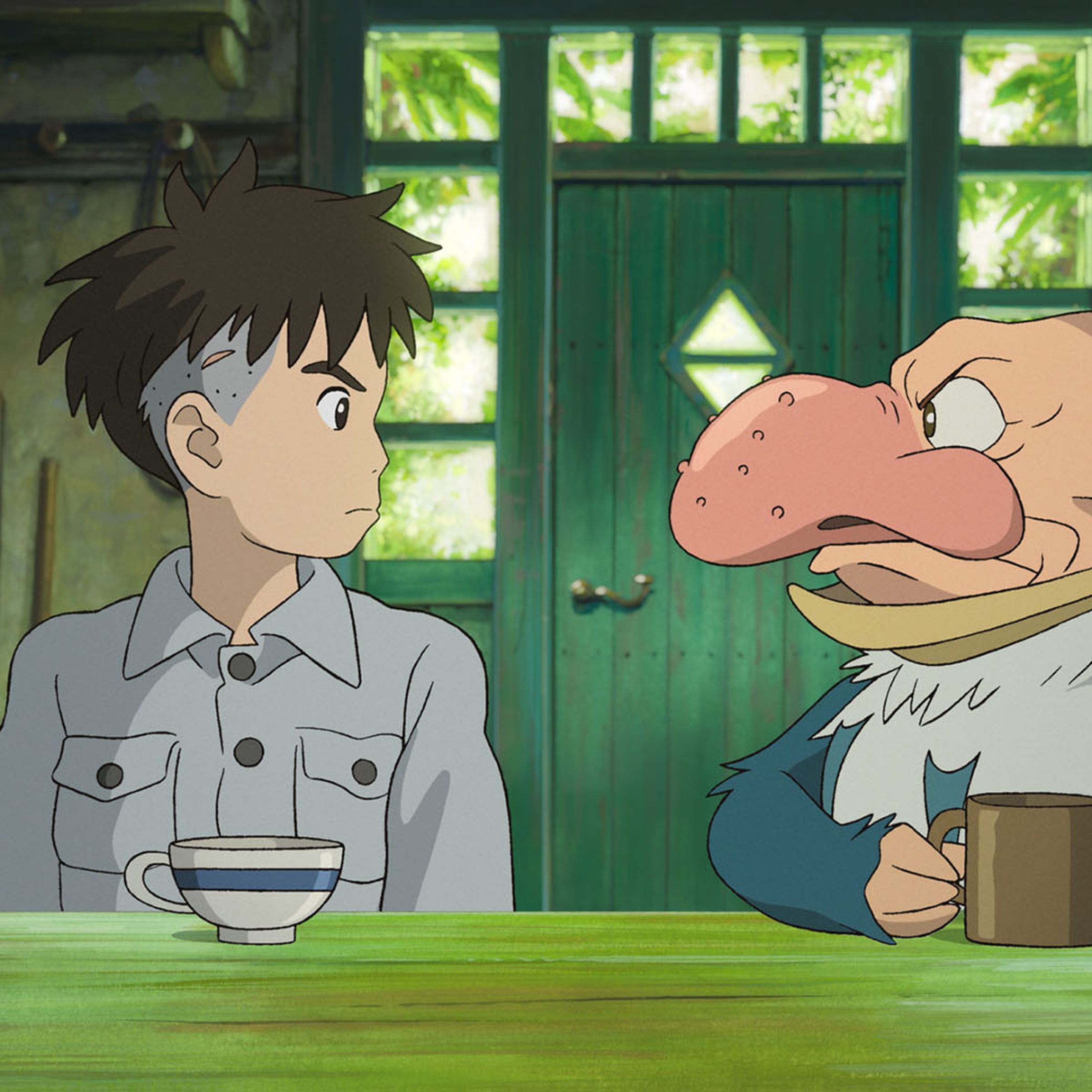 A still image from the Studio Ghibli film The Boy and the Heron.
