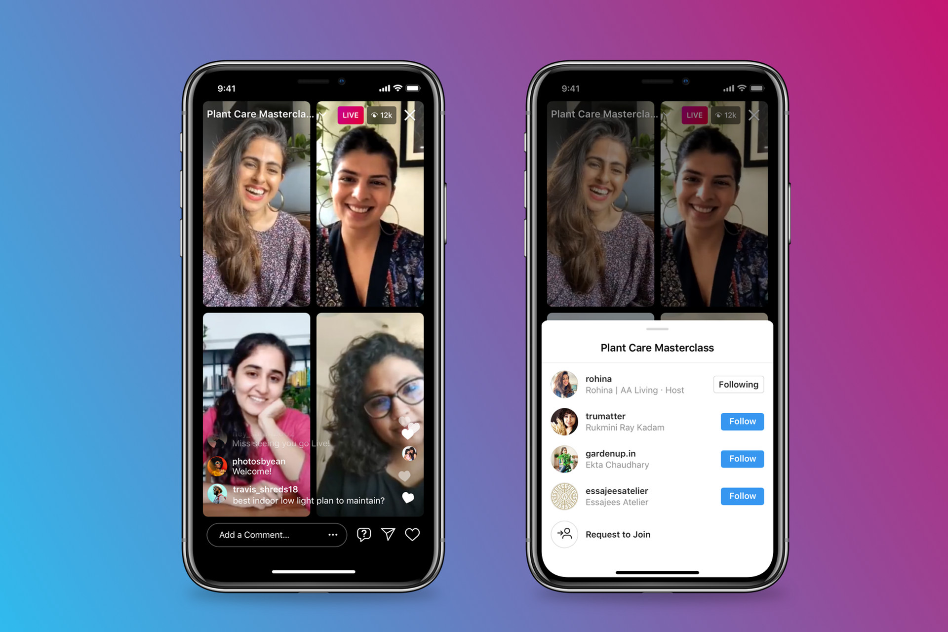 Instagram S New Live Rooms Feature Lets Up To Four People Go Live At   Live1Long 