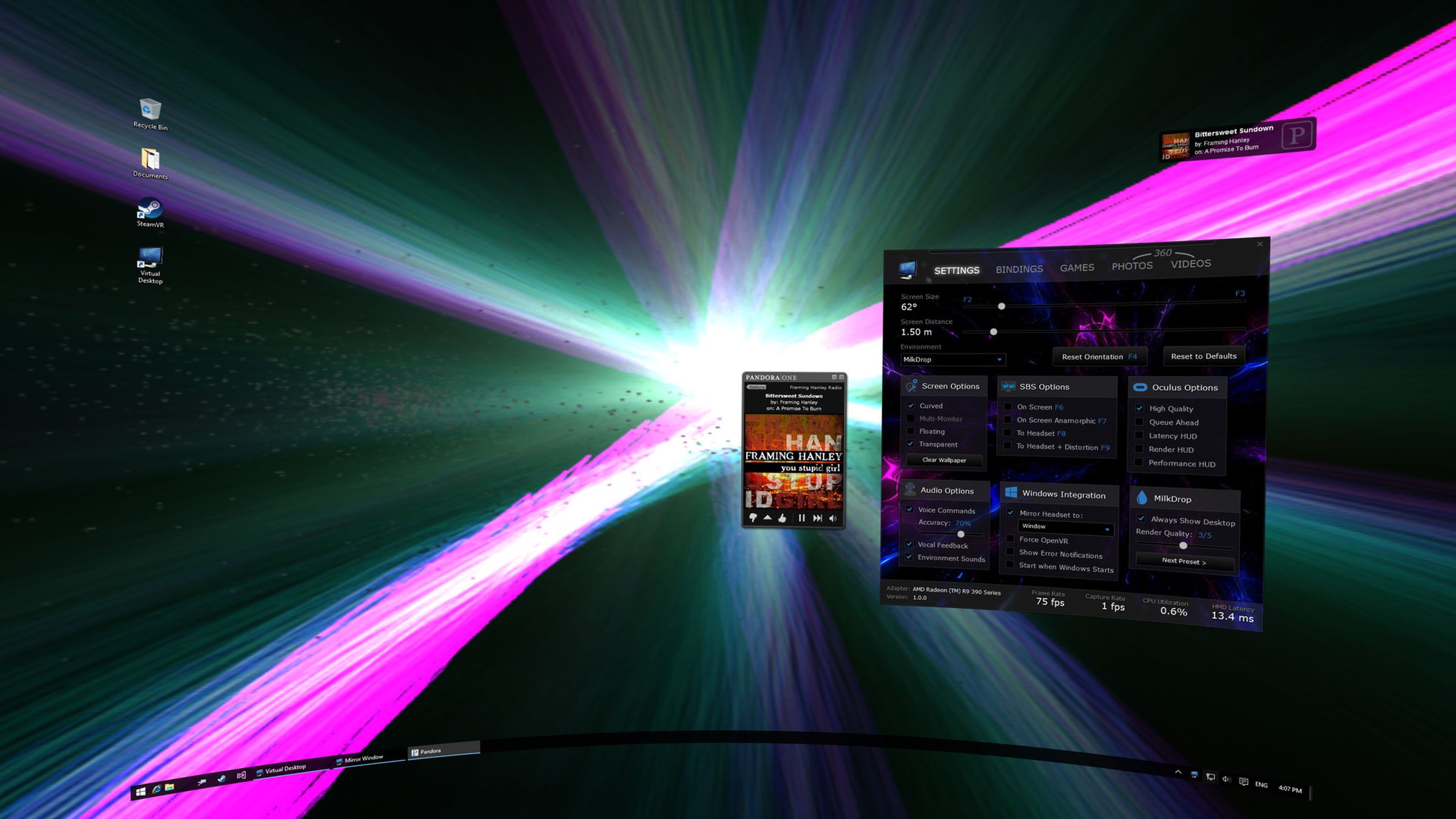 A screenshot of Virtual Desktop