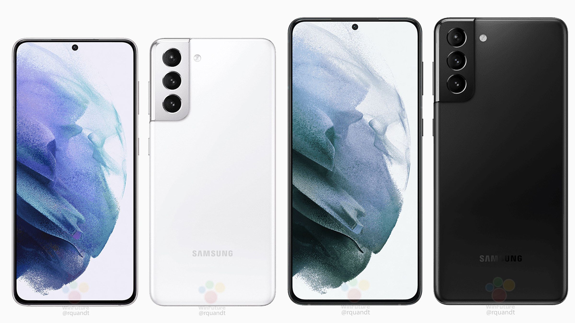 The S21 and S21 Plus appear to offer similar rear-facing triple camera arrays.