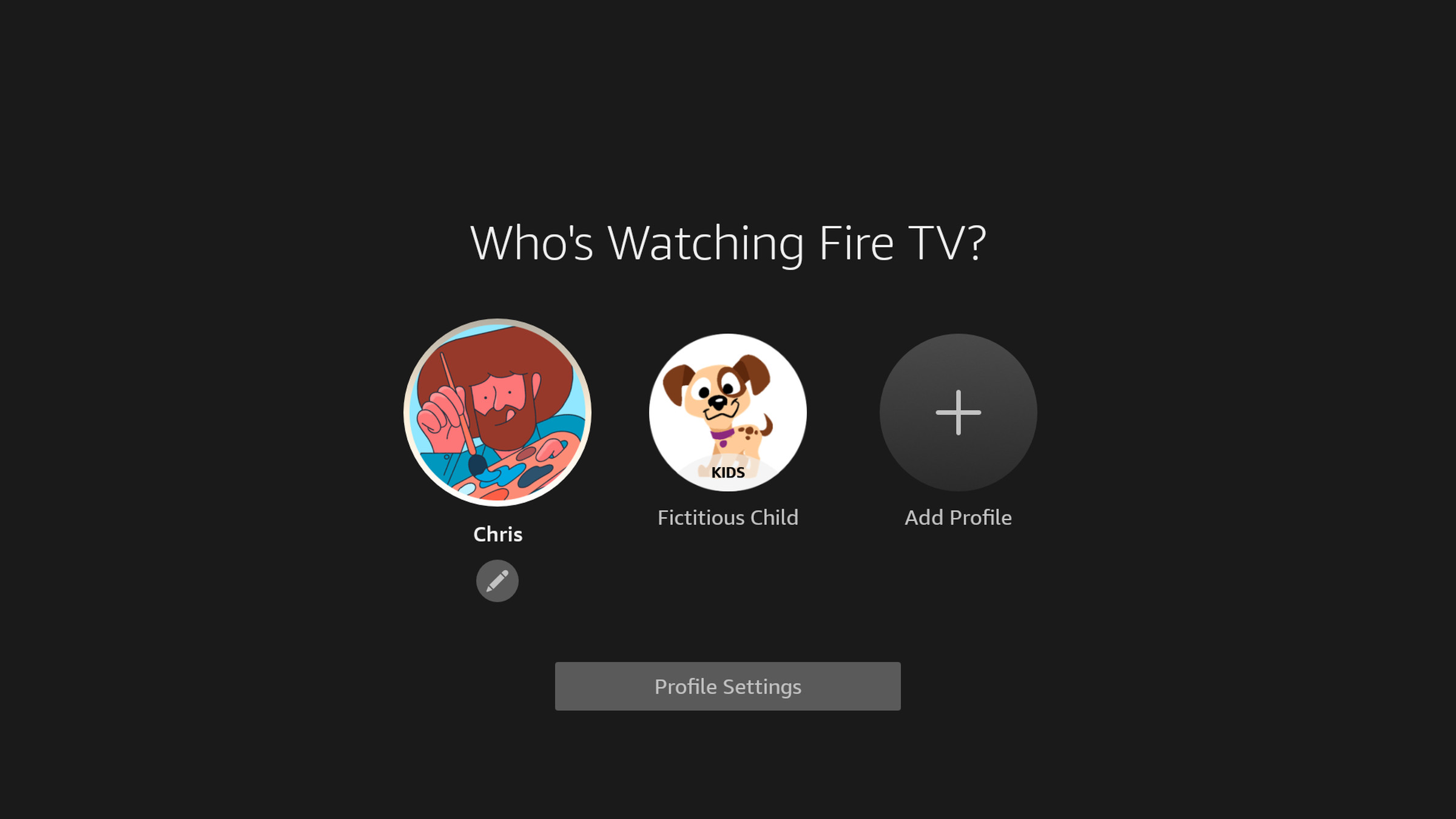 Up to six profiles can be made on each Fire TV.