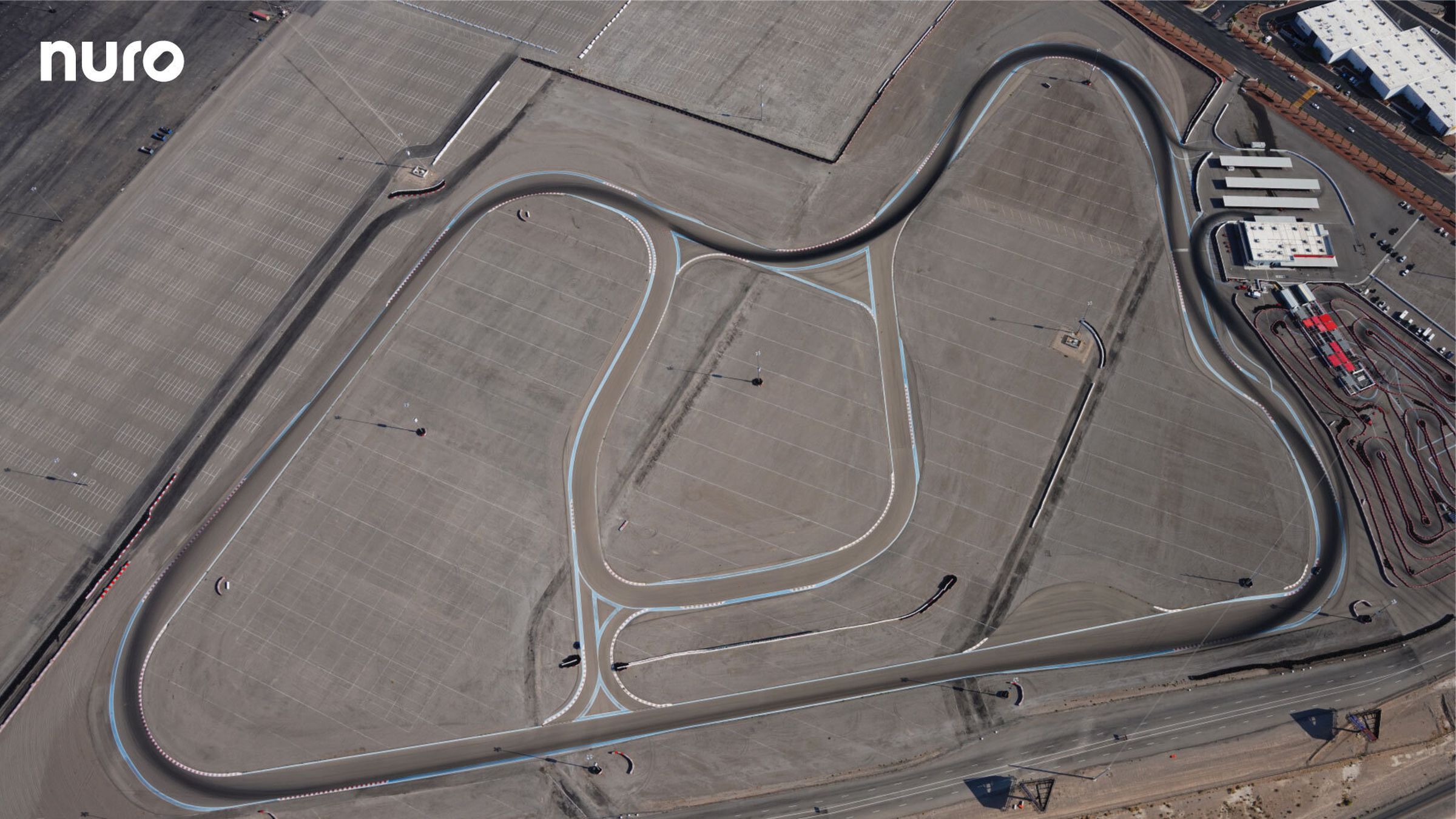 Nuro is taking over 74 acres of the Las Vegas Motor Speedway for its test track.