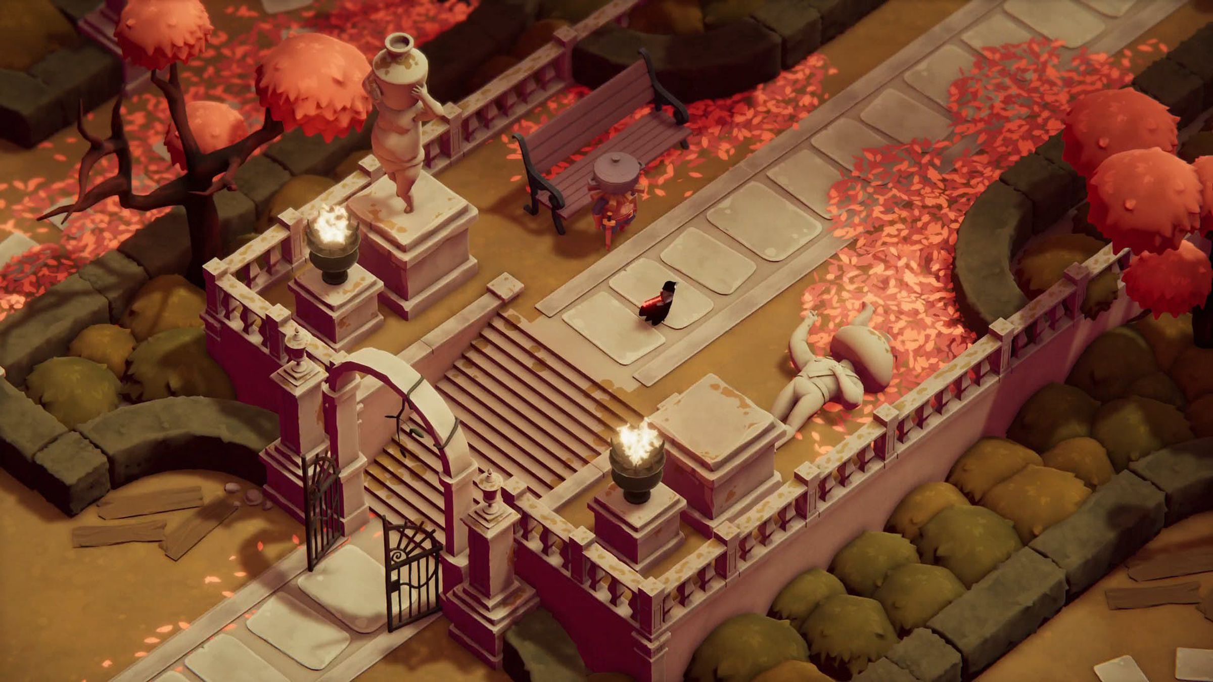 Death’s Door is an isometric souls-like action RPG with highly stylized artwork.