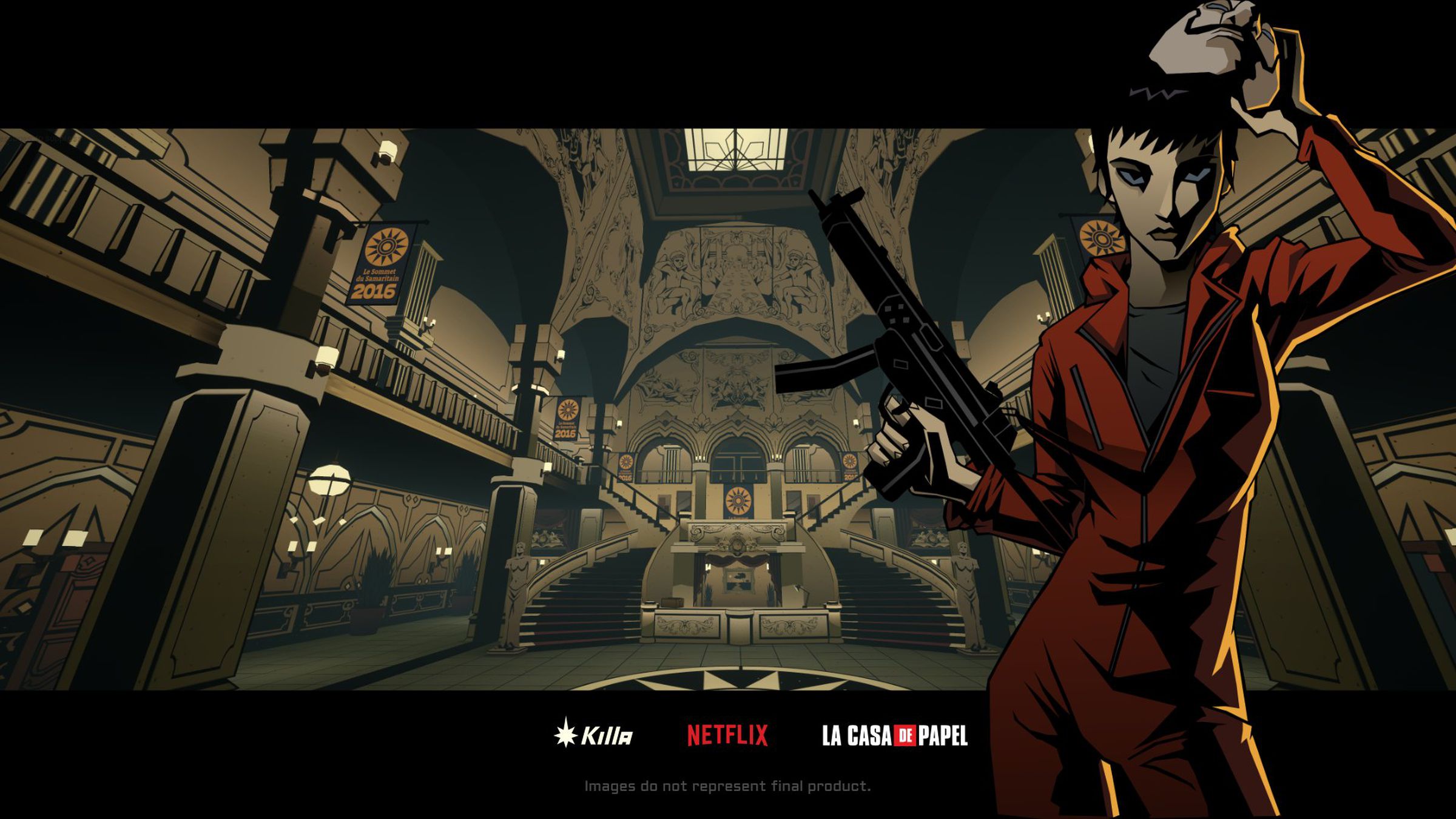 Promo image for Netflix’s La Casa de Papel (Money Heist) game