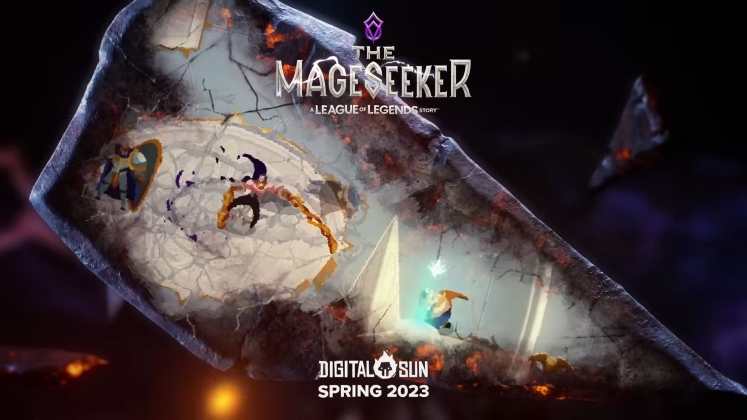 Uma captura de tela de The Mageseeker: A League of Legends Story.