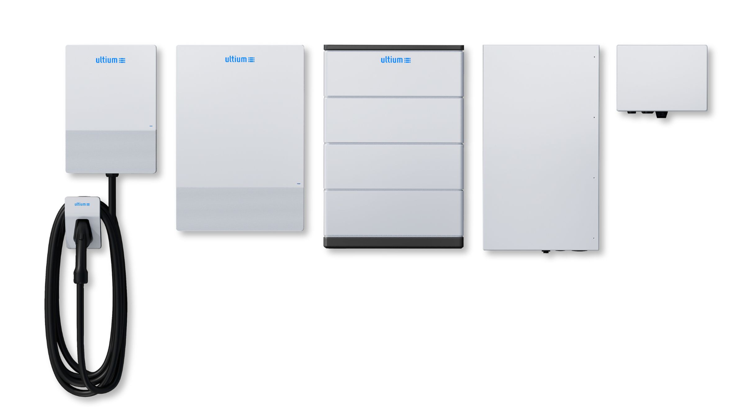 The GM Energy Ultium Home Energy System bundle against a white background.