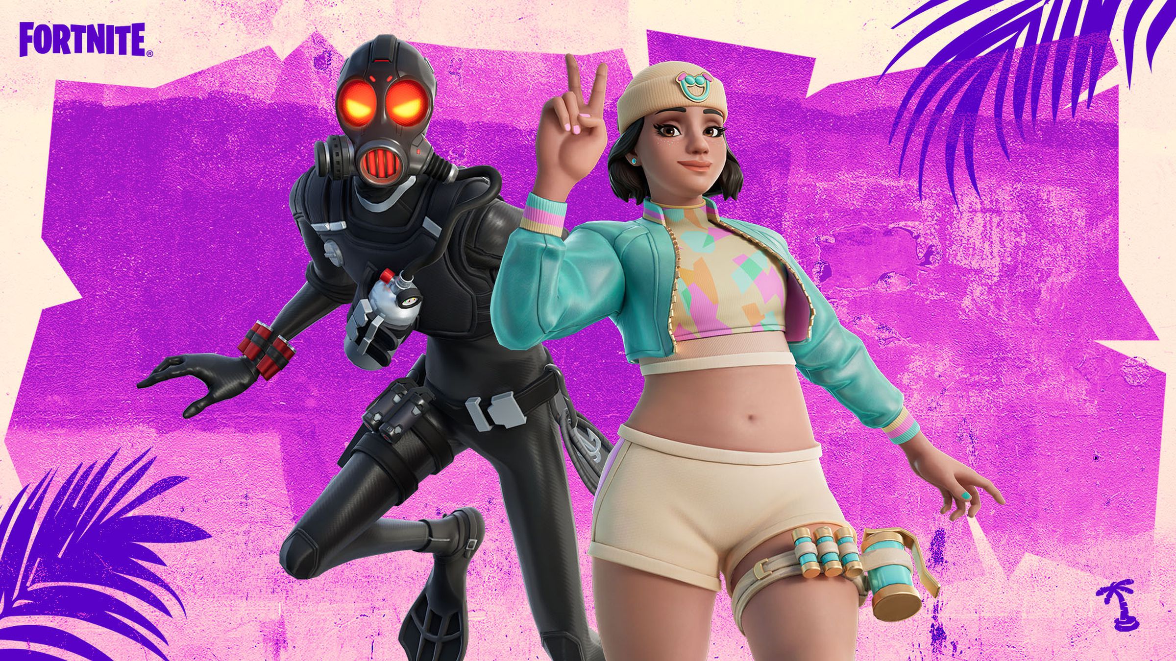 Two characters from Fortnite.